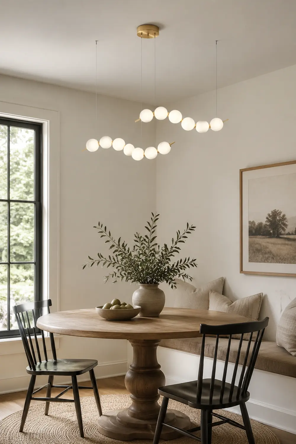 Creative Necklace String White Ball LED Pendant Lights - Lumpaz