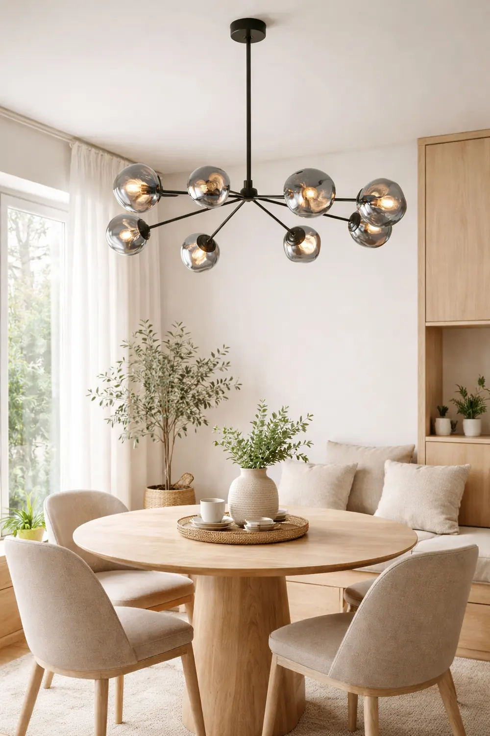 Modern Molecular Lava Glass Living Room Chandelier - Lumpaz