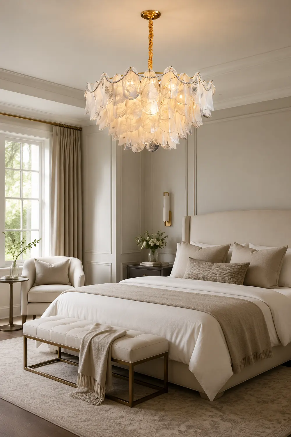 Contemporary Cloud-Inspired Frosted Glass Living Room Chandelier - Lumpaz