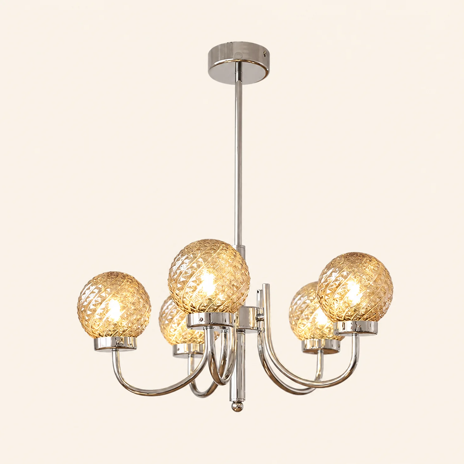 Light Luxury Glass Ball Bedroom Chandeliers - Lumpaz