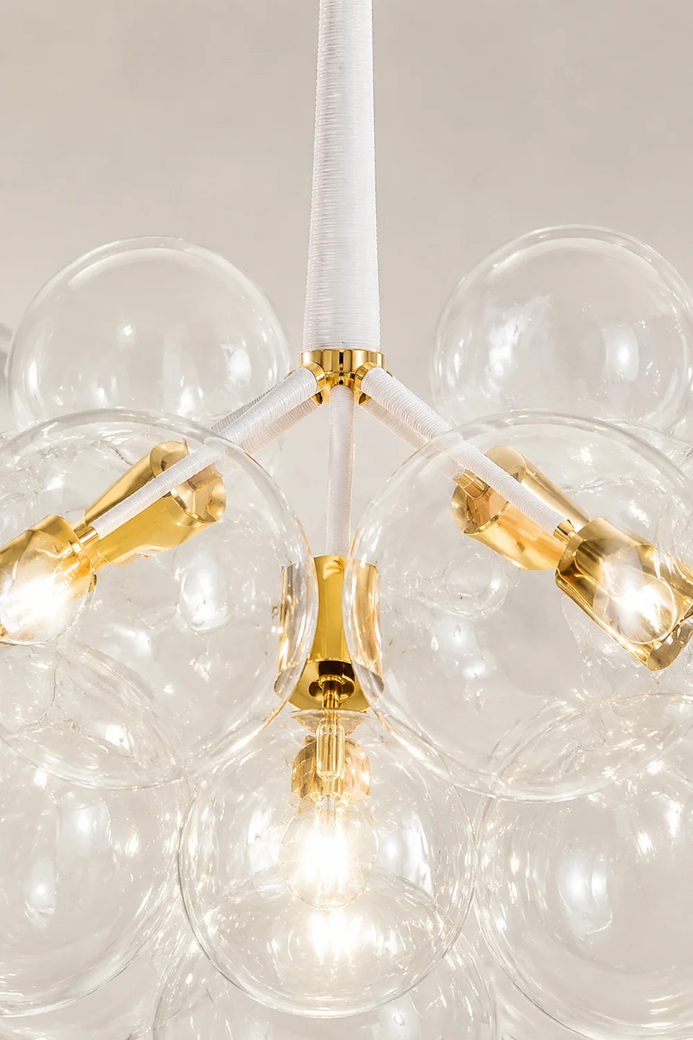 Large Glass Bubble Chandelier for Living Room - Lumpaz