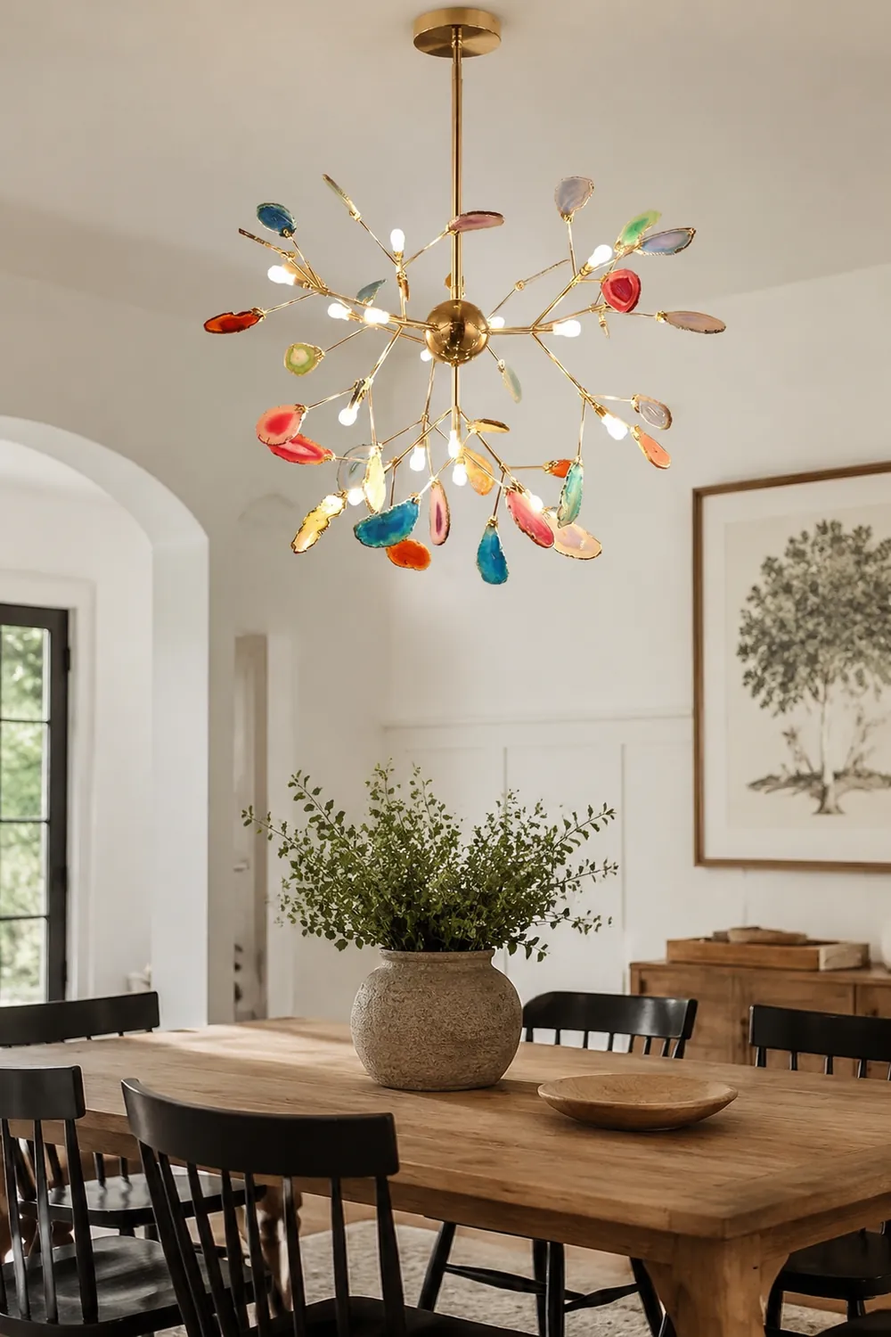 Nordic Creative Light Luxury Agate Stone Chandelier - Lumpaz