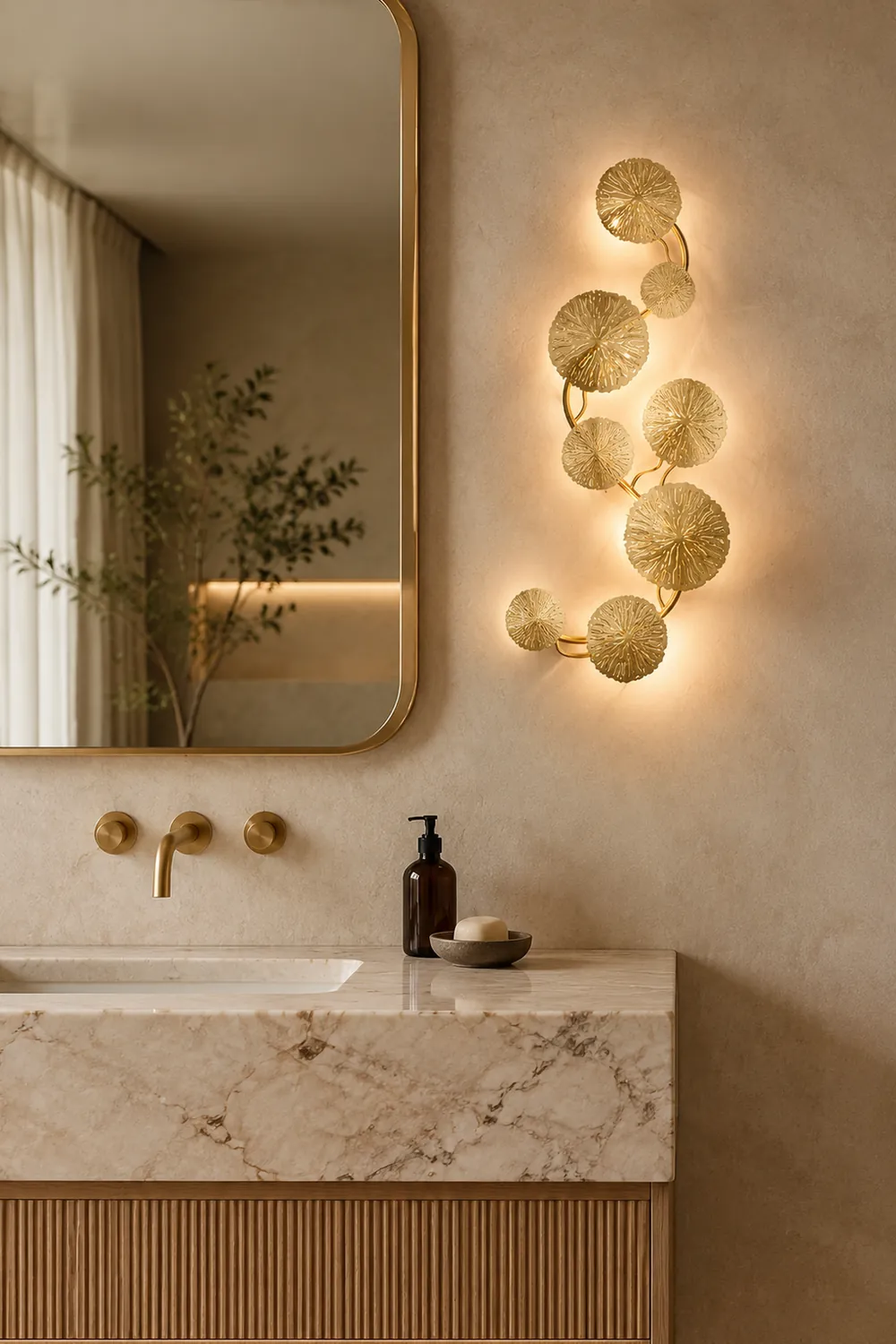 Lotus Leaf Wall Sconce - Lumpaz