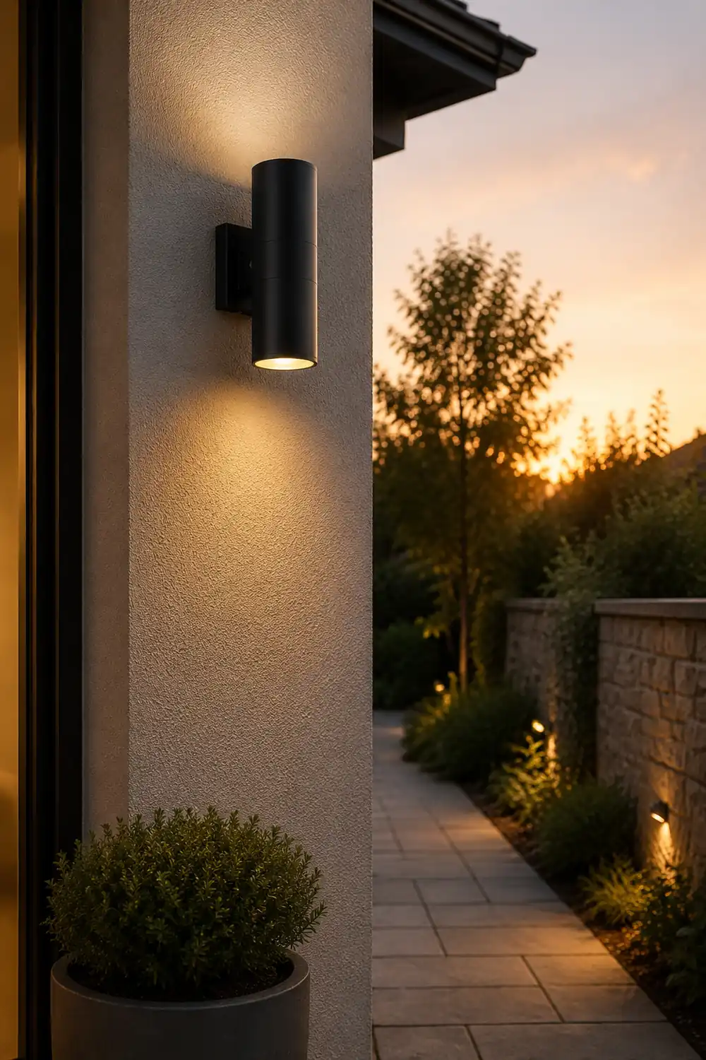 Cylindrical Outdoor Wall Light - Lumpaz