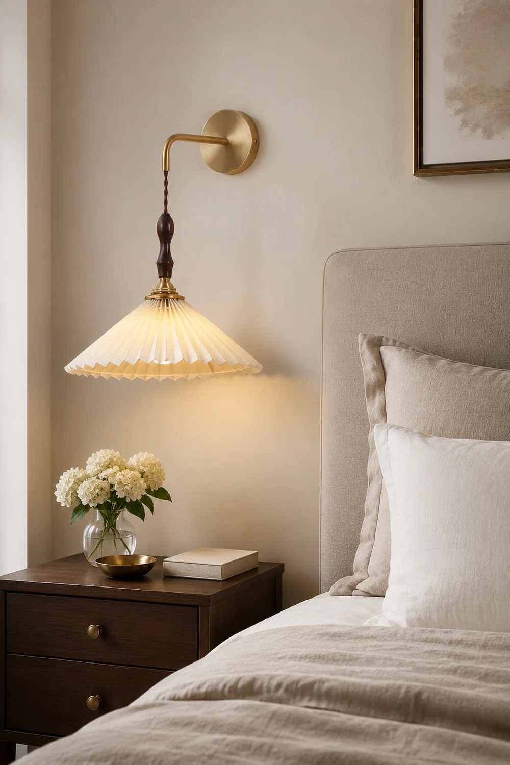 Pleated Wooden Wall Lamp - Lumpaz