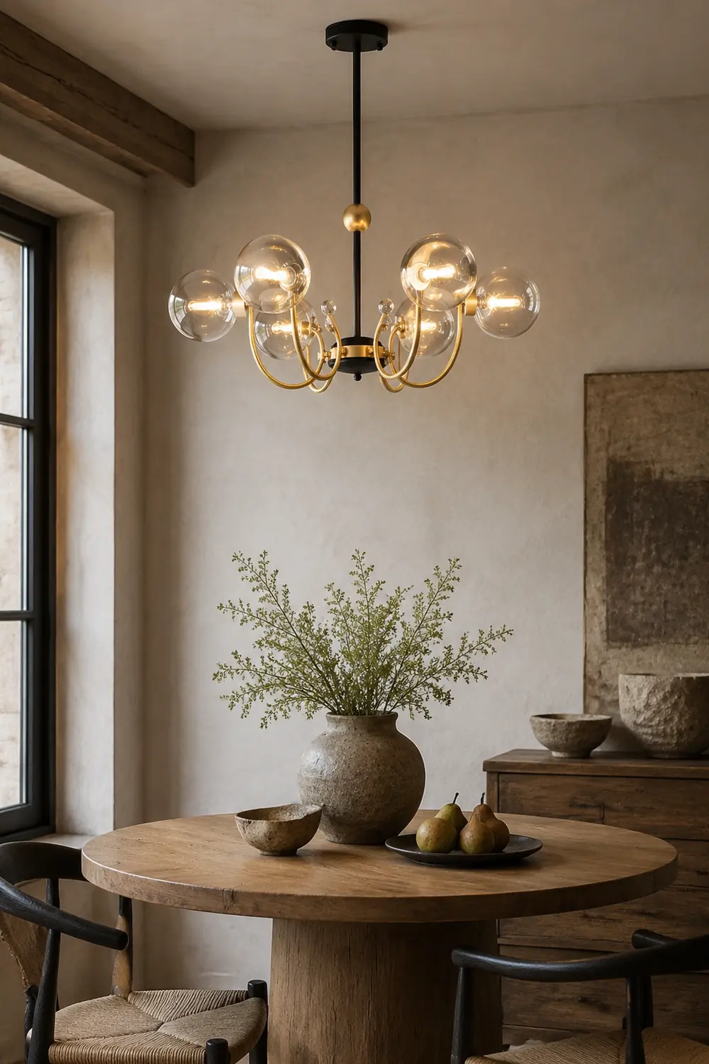 Black Adjustable Sputnik Chandeliers - Lumpaz