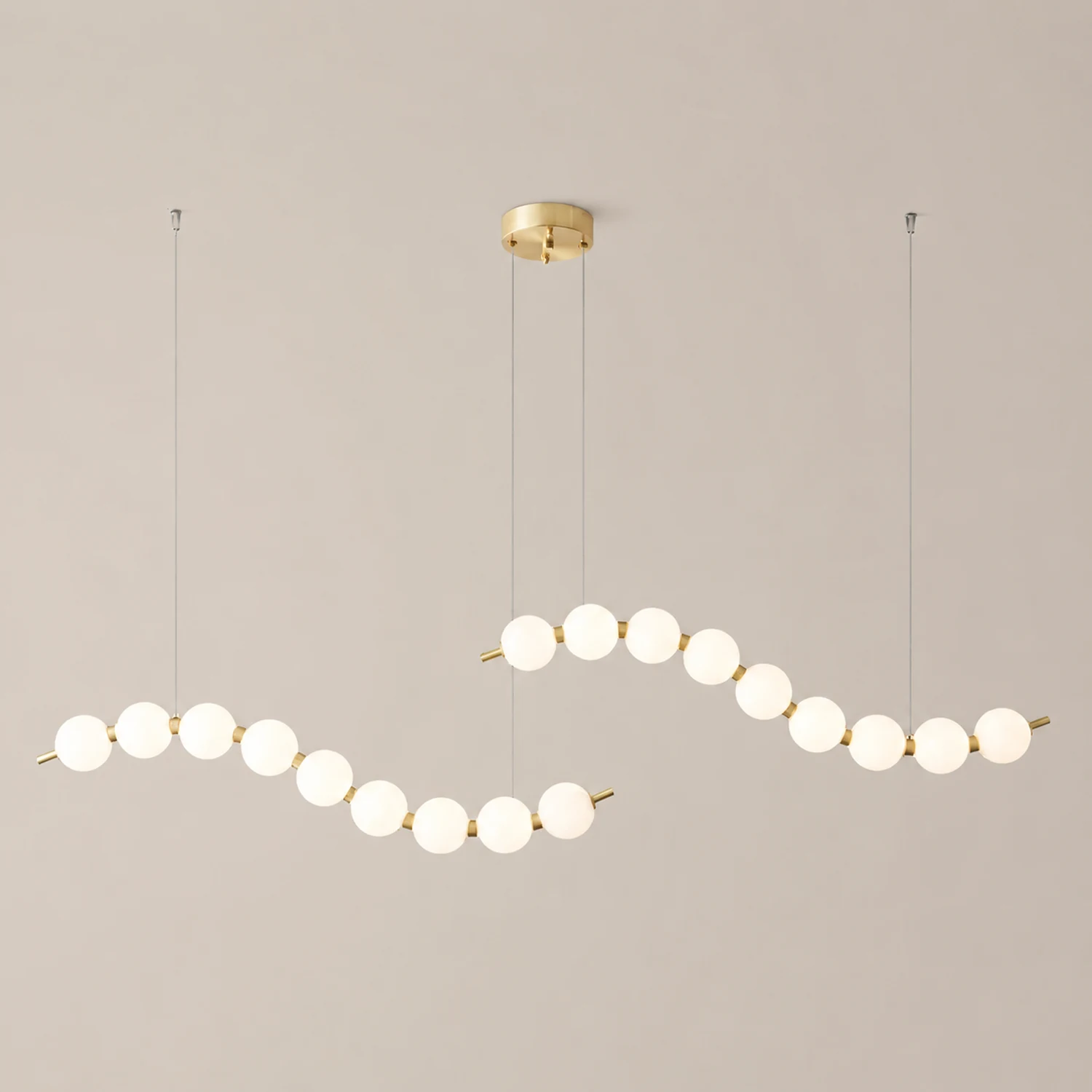 Creative Necklace String White Ball LED Pendant Lights - Lumpaz