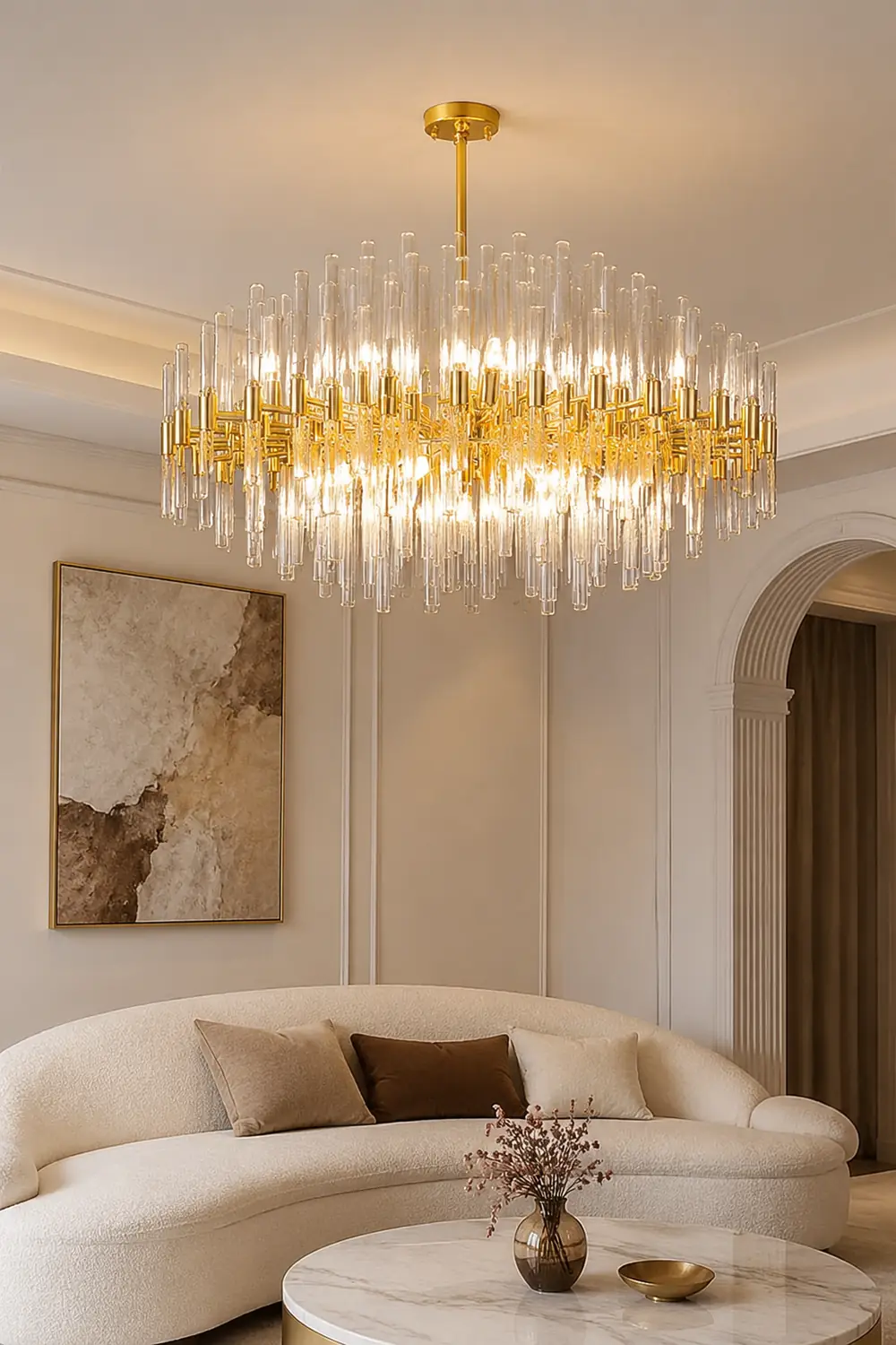 Light Luxury Crystal Post-Modern Chandelier - Lumpaz