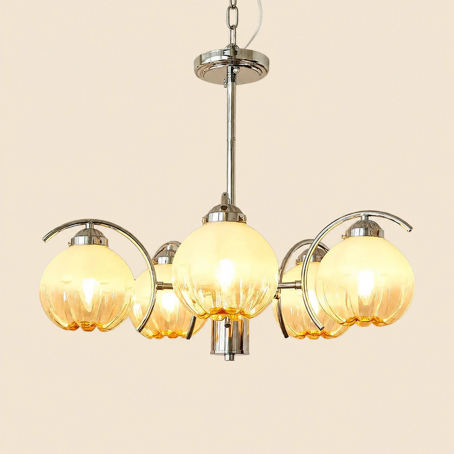 Modern Classic Flower Shape Glass Chandelier - Lumpaz