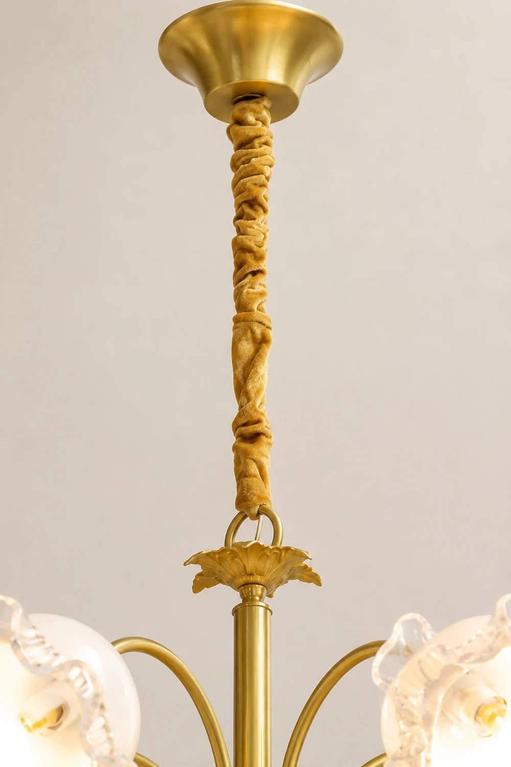 Large Flower Shape Copper Ceiling Chandelier - Lumpaz