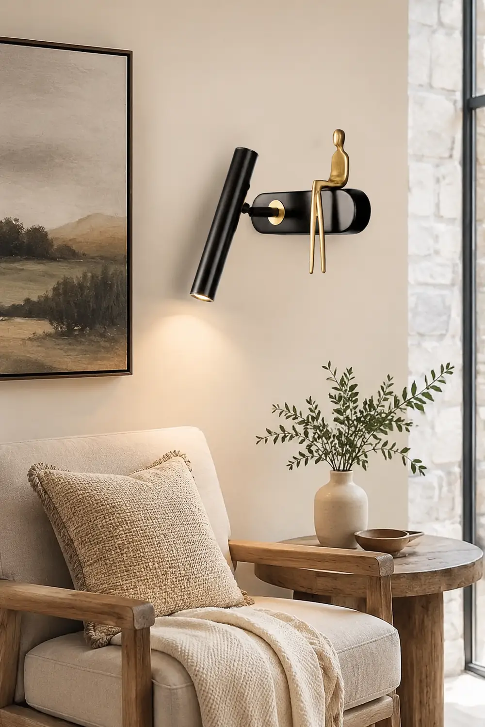 Brass Villain Wall Lamp - Lumpaz
