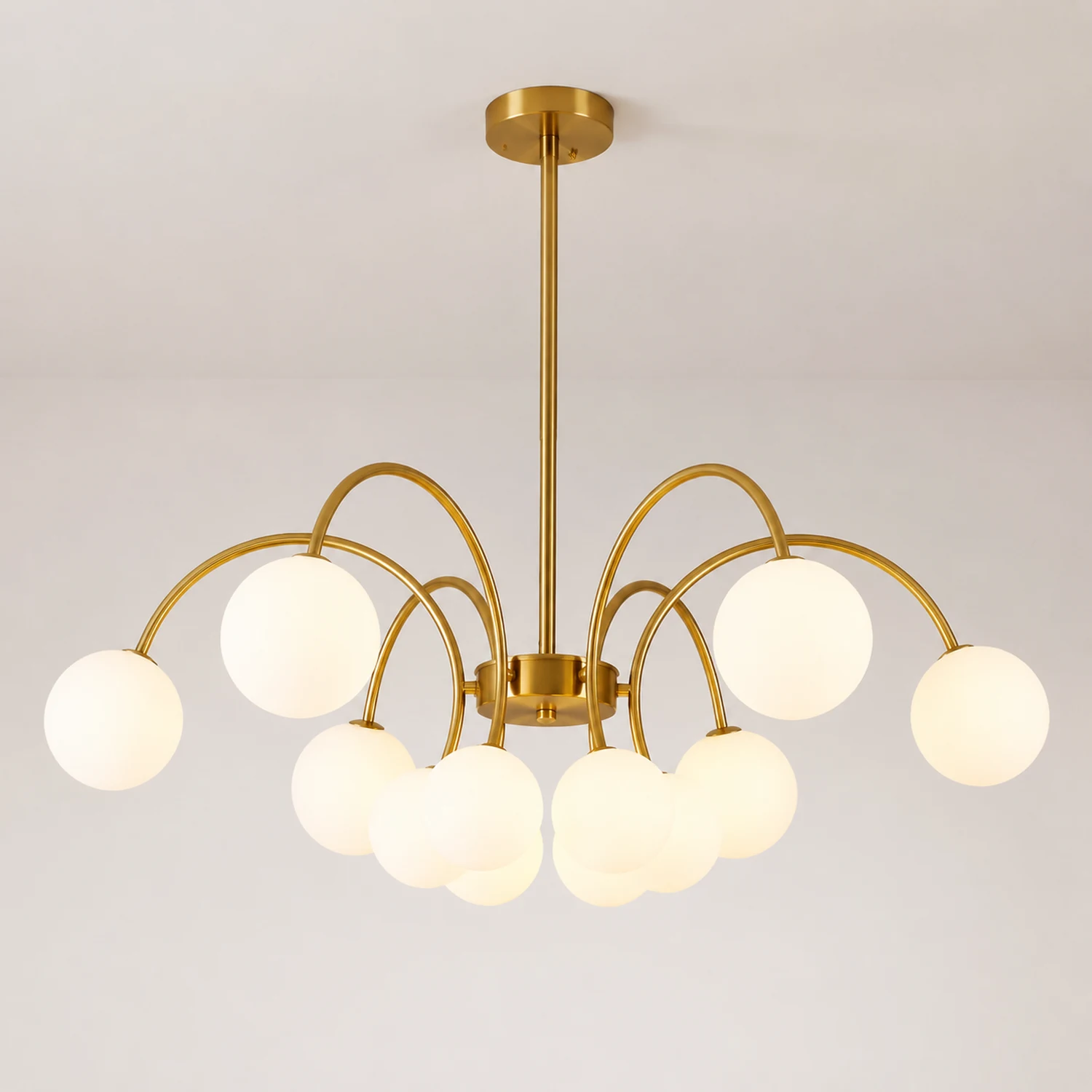 Modern Gold Sputnik Shape Chandelier - Lumpaz