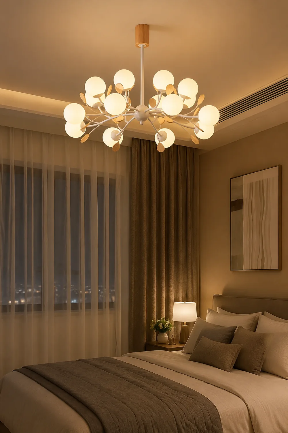Modern Firefly Glass Chandelier - Lumpaz