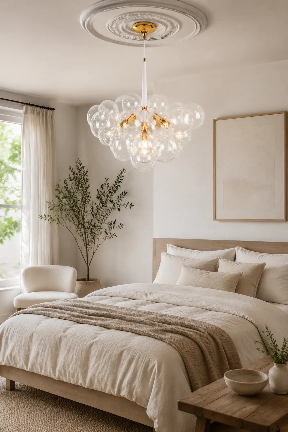 Large Glass Bubble Chandelier for Living Room - Lumpaz