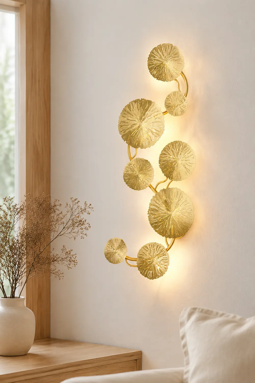 Lotus Leaf Wall Sconce - Lumpaz