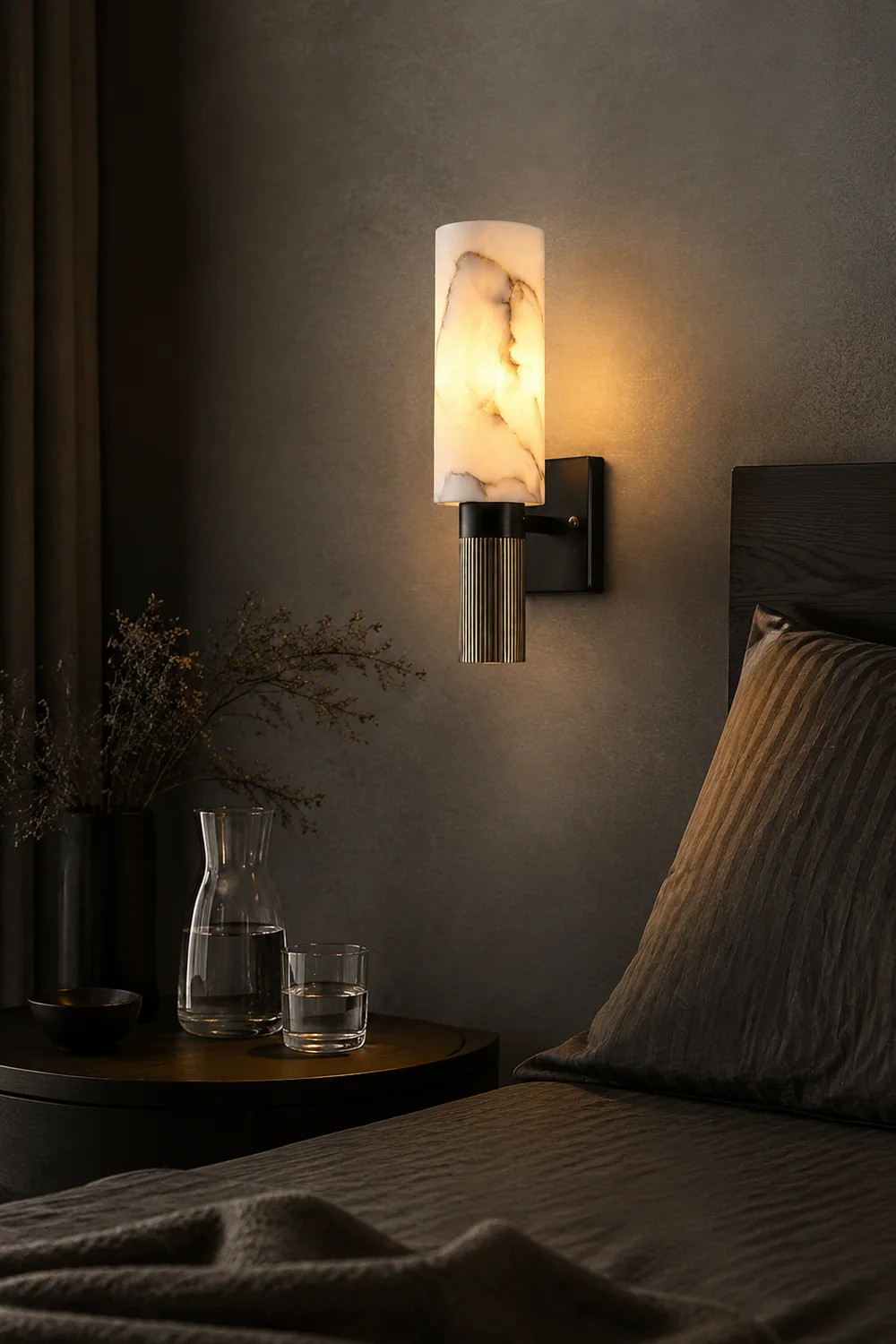 Torch Marble Sconce - Lumpaz