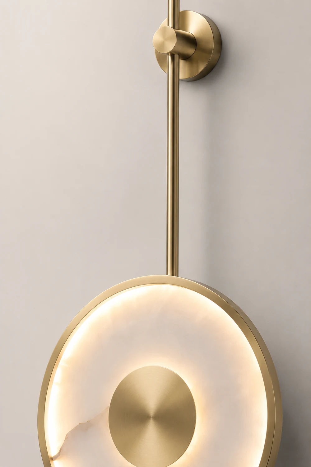 Round Marble Wall Lamp - Lumpaz