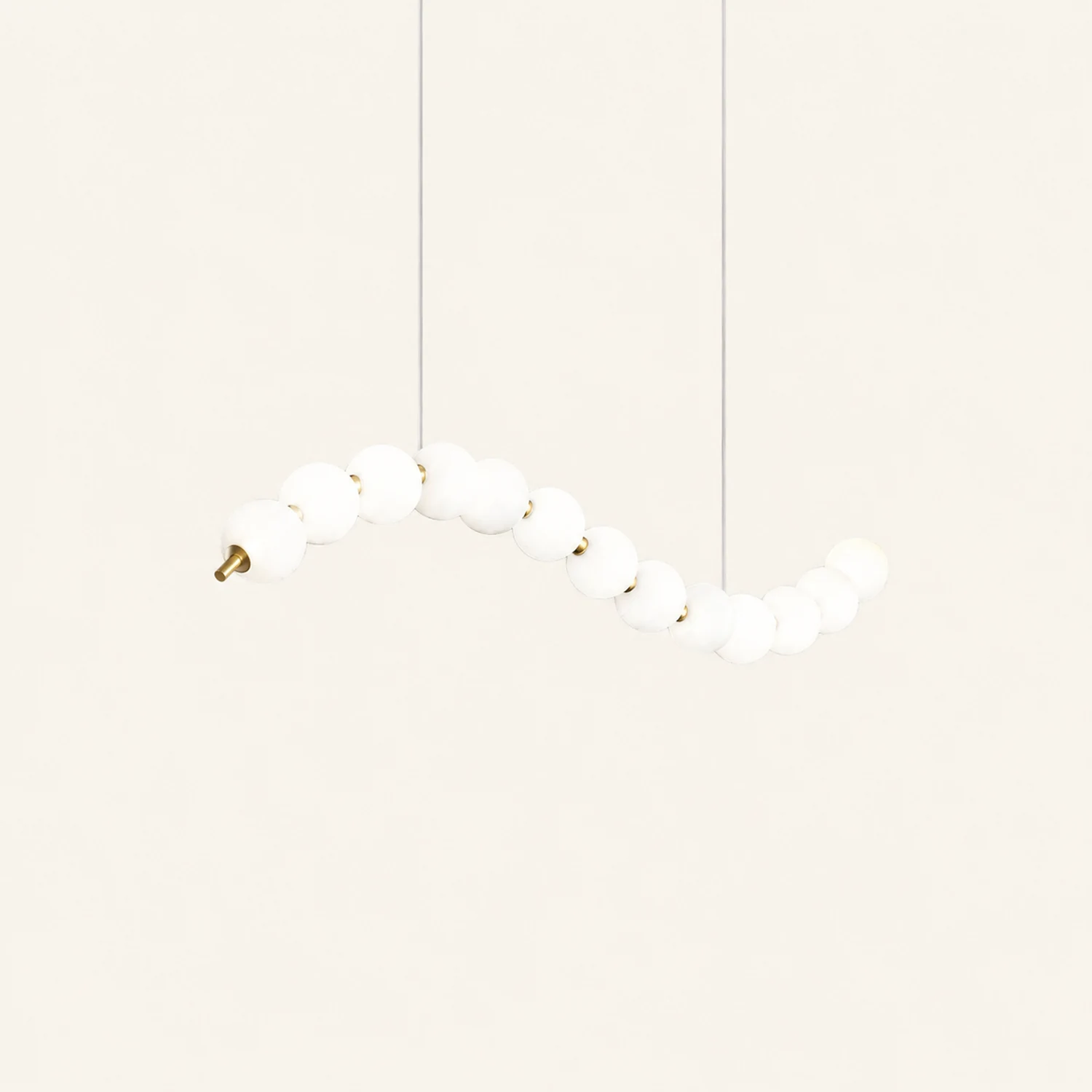 Creative Necklace String White Ball LED Pendant Lights - Lumpaz