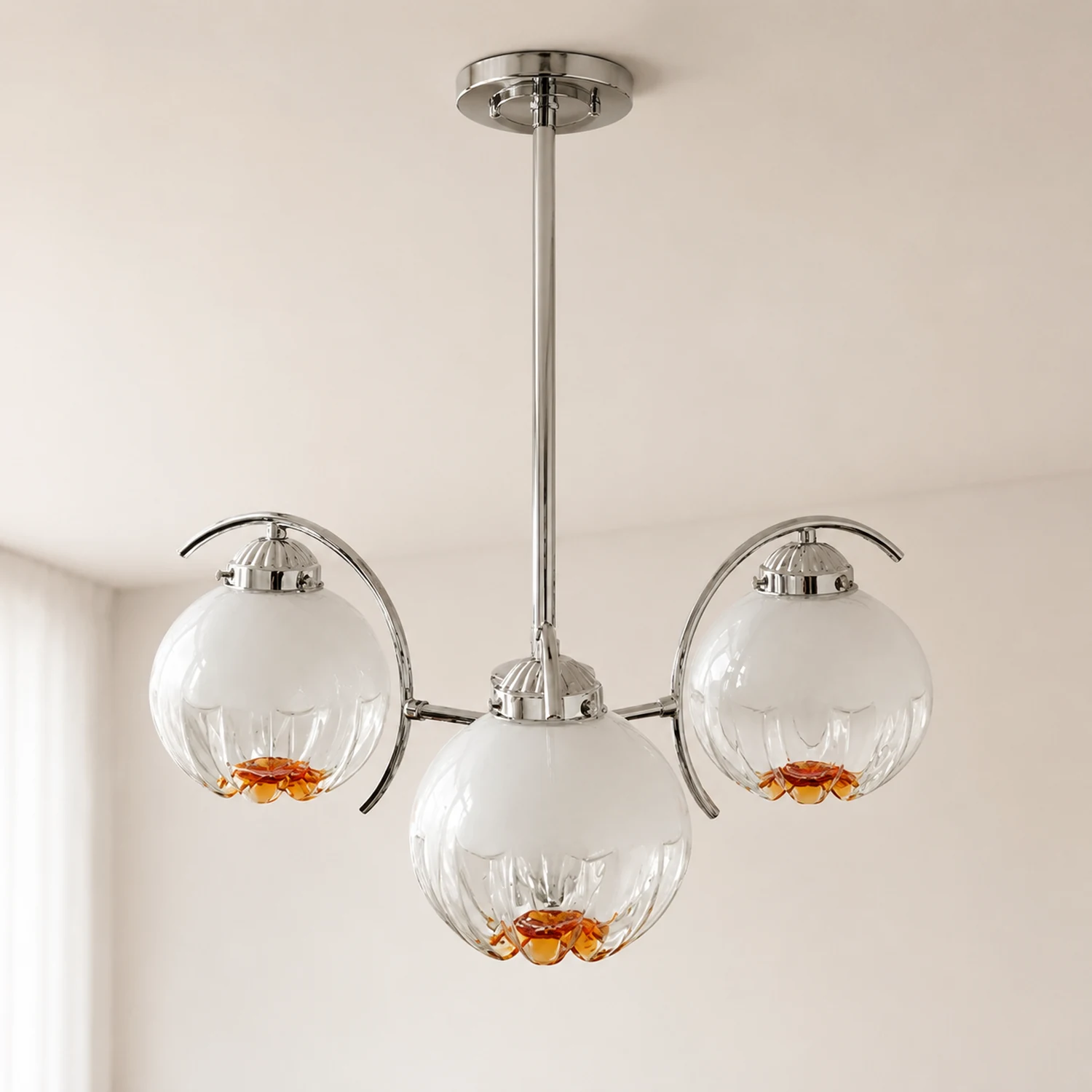 Modern Classic Flower Shape Glass Chandelier - Lumpaz