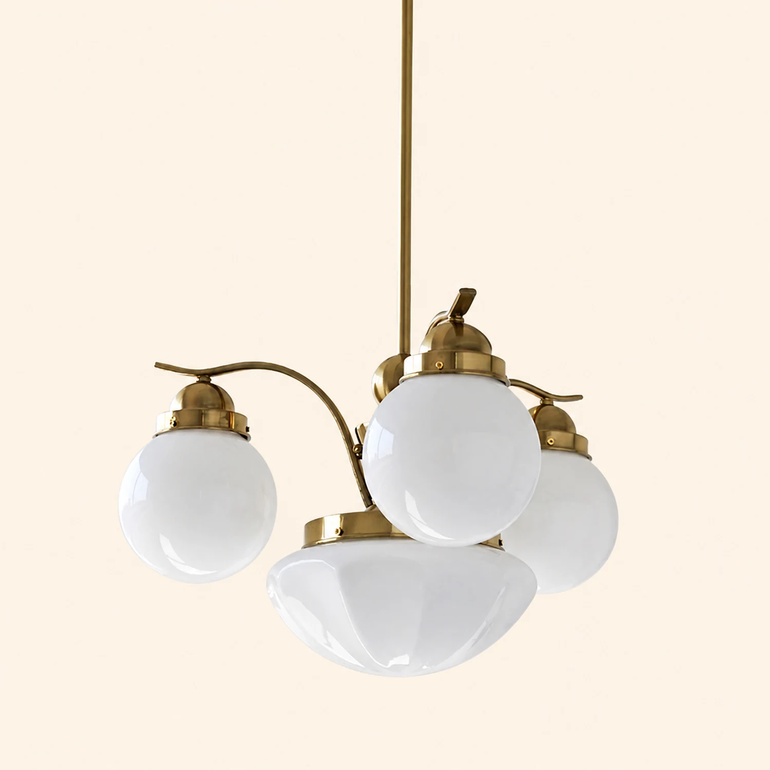 Vintage Ryttenberg Glass Chandelier - Lumpaz