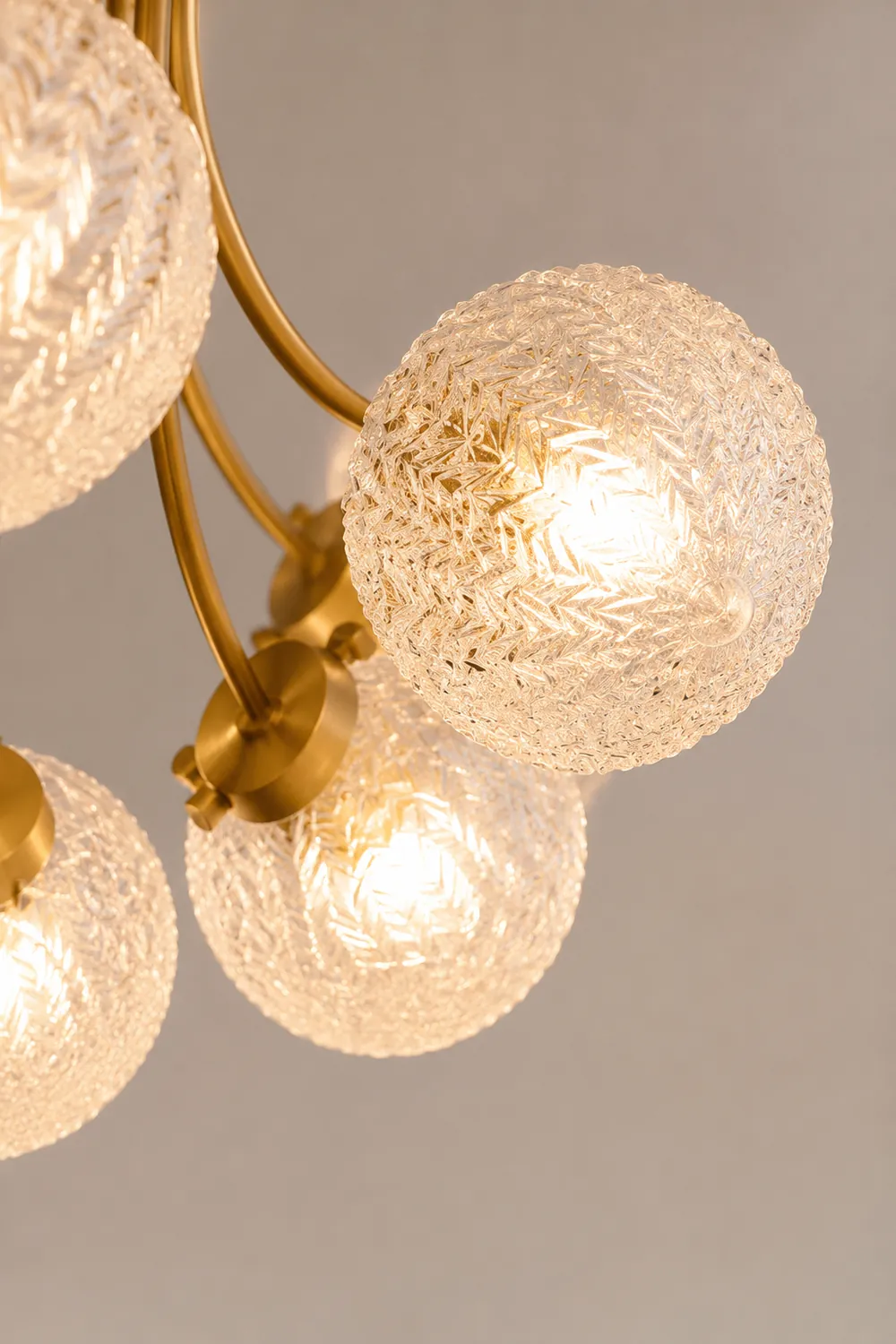 Mid Century Circle Metal Chandelier For Living Room - Lumpaz