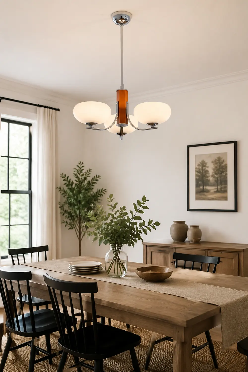 Medieval Bauhaus Solid Wood Chandelier - Lumpaz