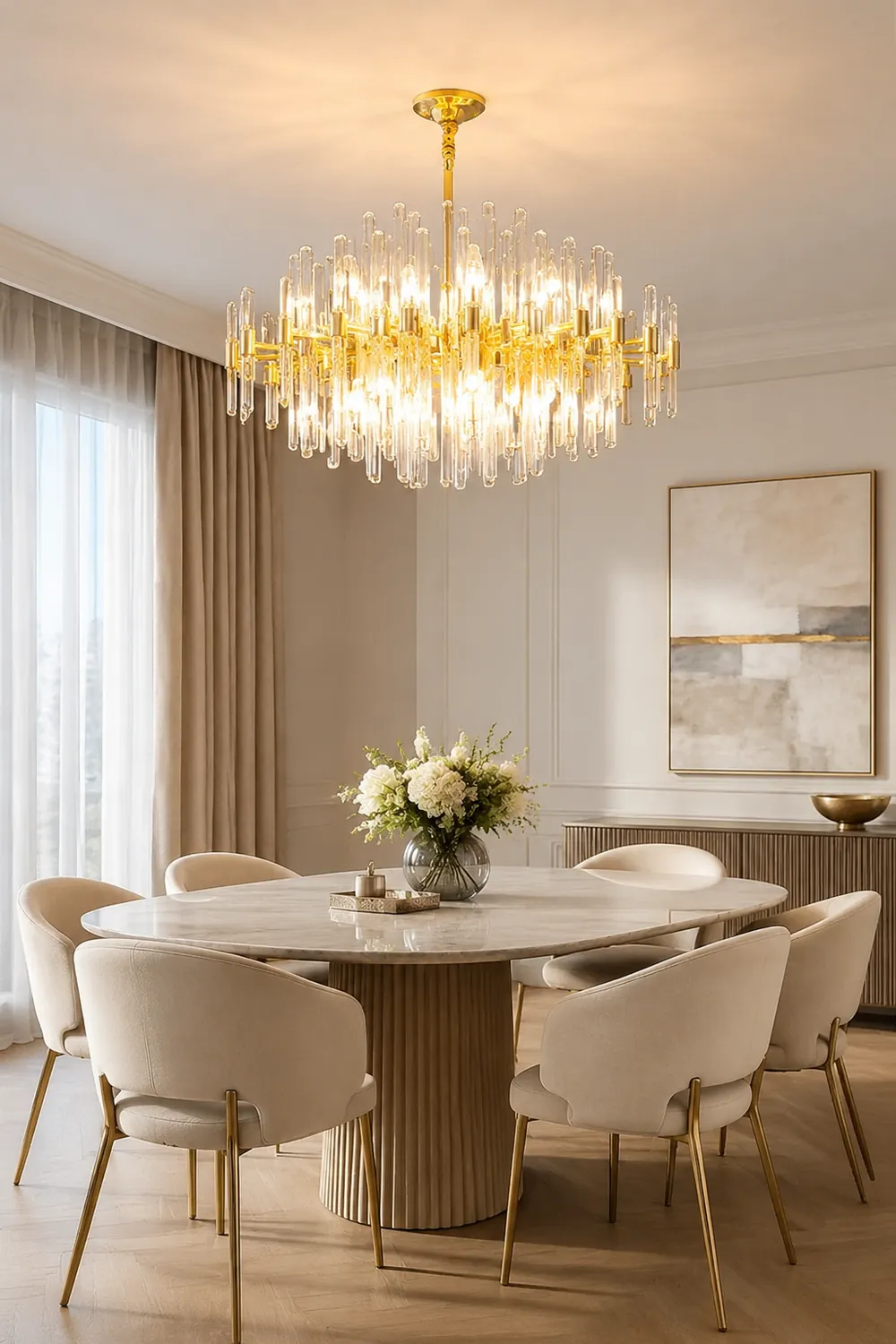 Light Luxury Crystal Post-Modern Chandelier - Lumpaz