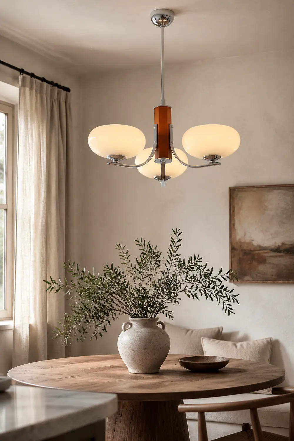 Medieval Bauhaus Solid Wood Chandelier - Lumpaz