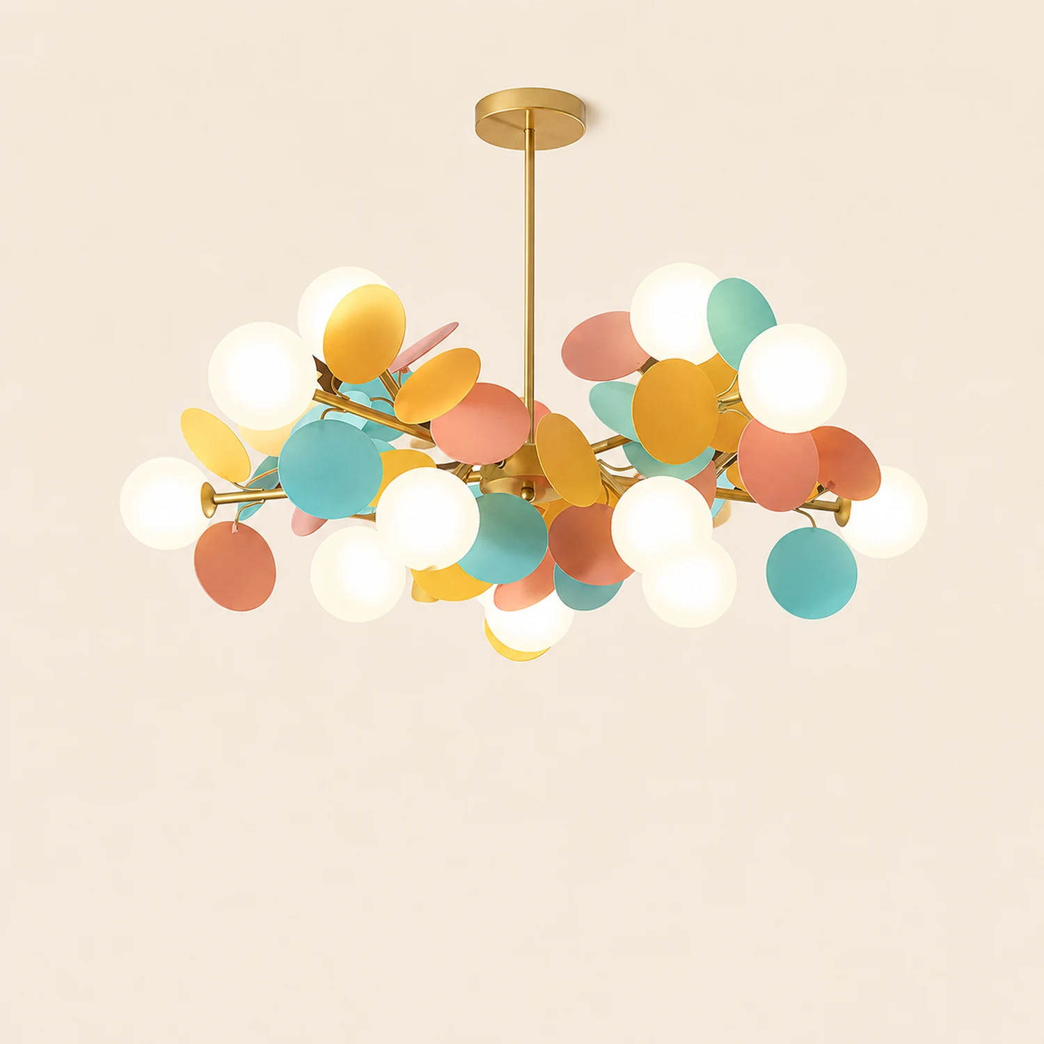 Nordic Multicolored Flower Branch Living Room Chandelier - Lumpaz