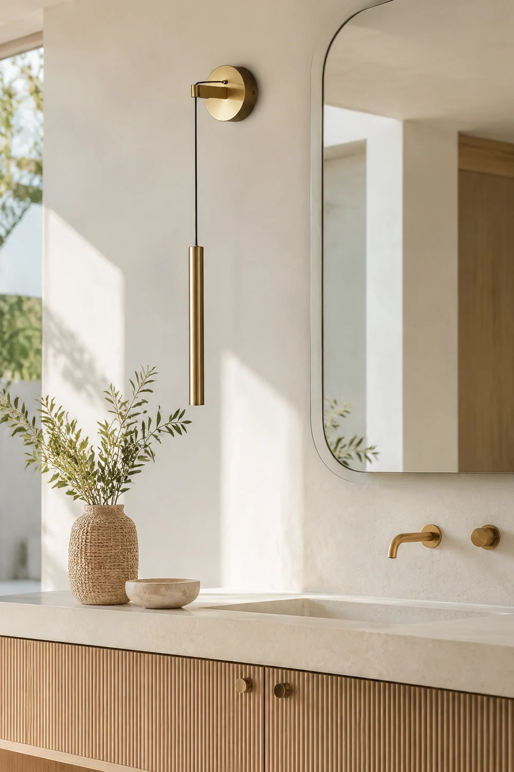 Brass Line Wall Light - Lumpaz