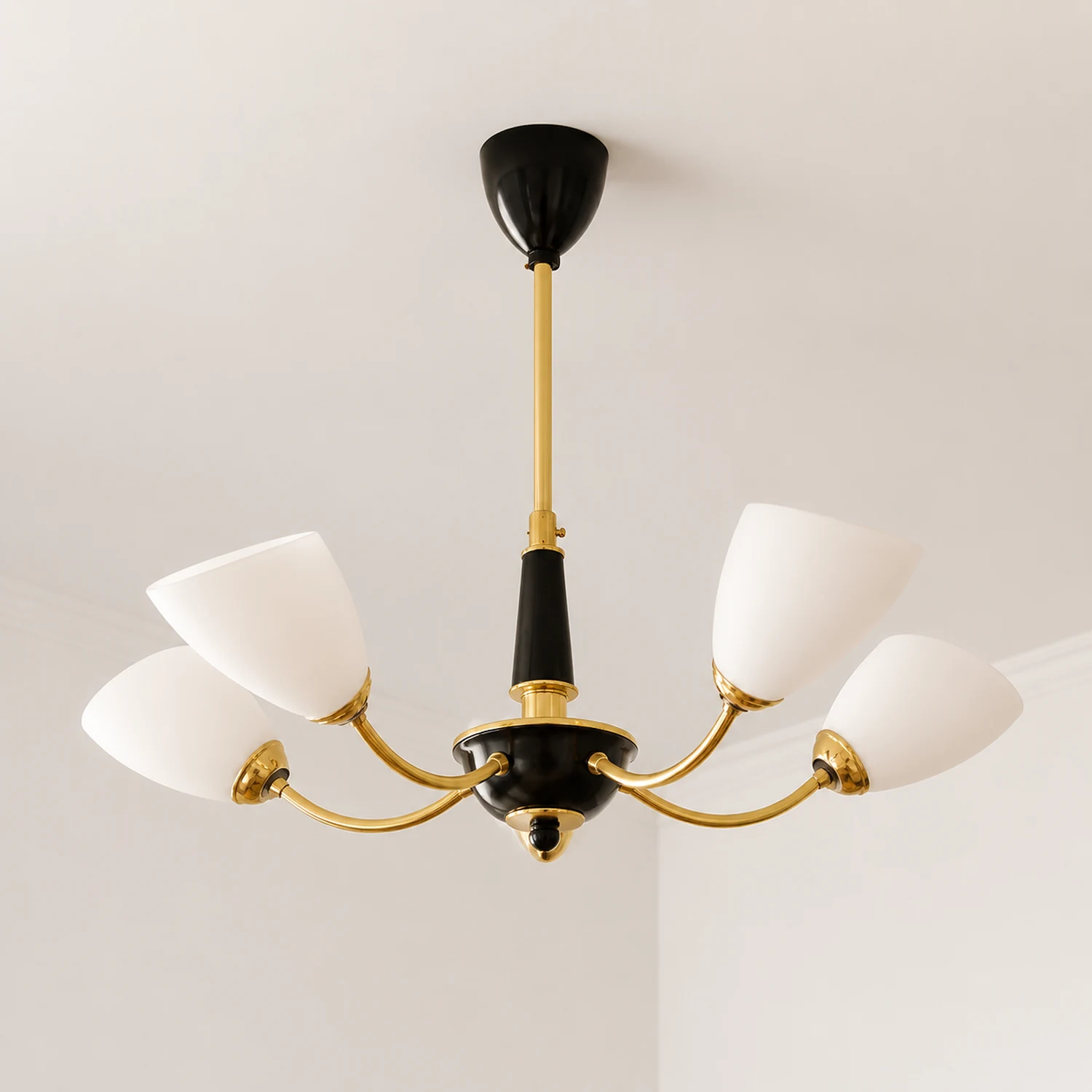 Medieval Modern Simple Black Bedroom Chandelier - Lumpaz