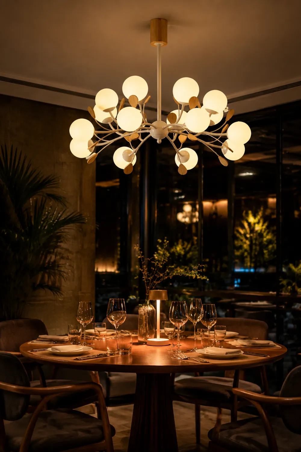 Modern Firefly Glass Chandelier - Lumpaz