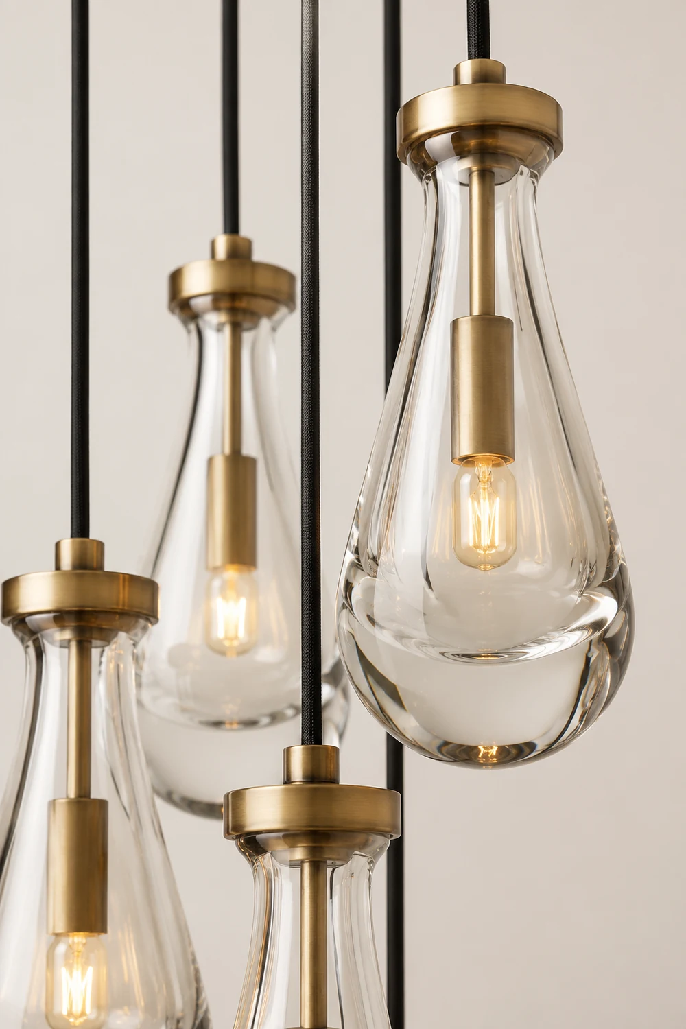 Modern Art Deco Raindrop Chandelier - Lumpaz
