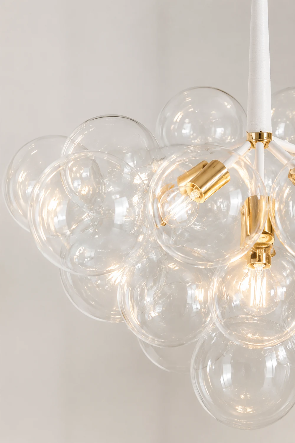 Large Glass Bubble Chandelier for Living Room - Lumpaz