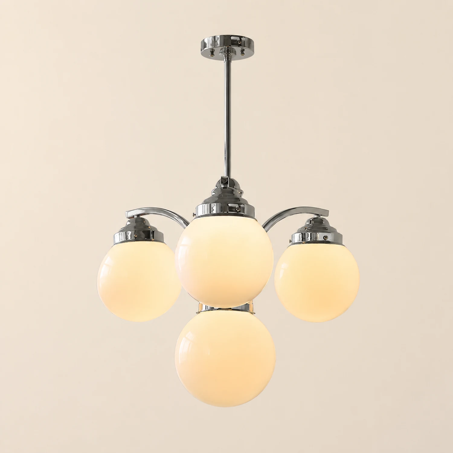 Retro Salamanca Round Glass Chandelier Lights - Lumpaz