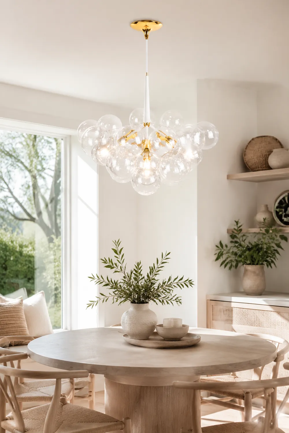 Large Glass Bubble Chandelier for Living Room - Lumpaz
