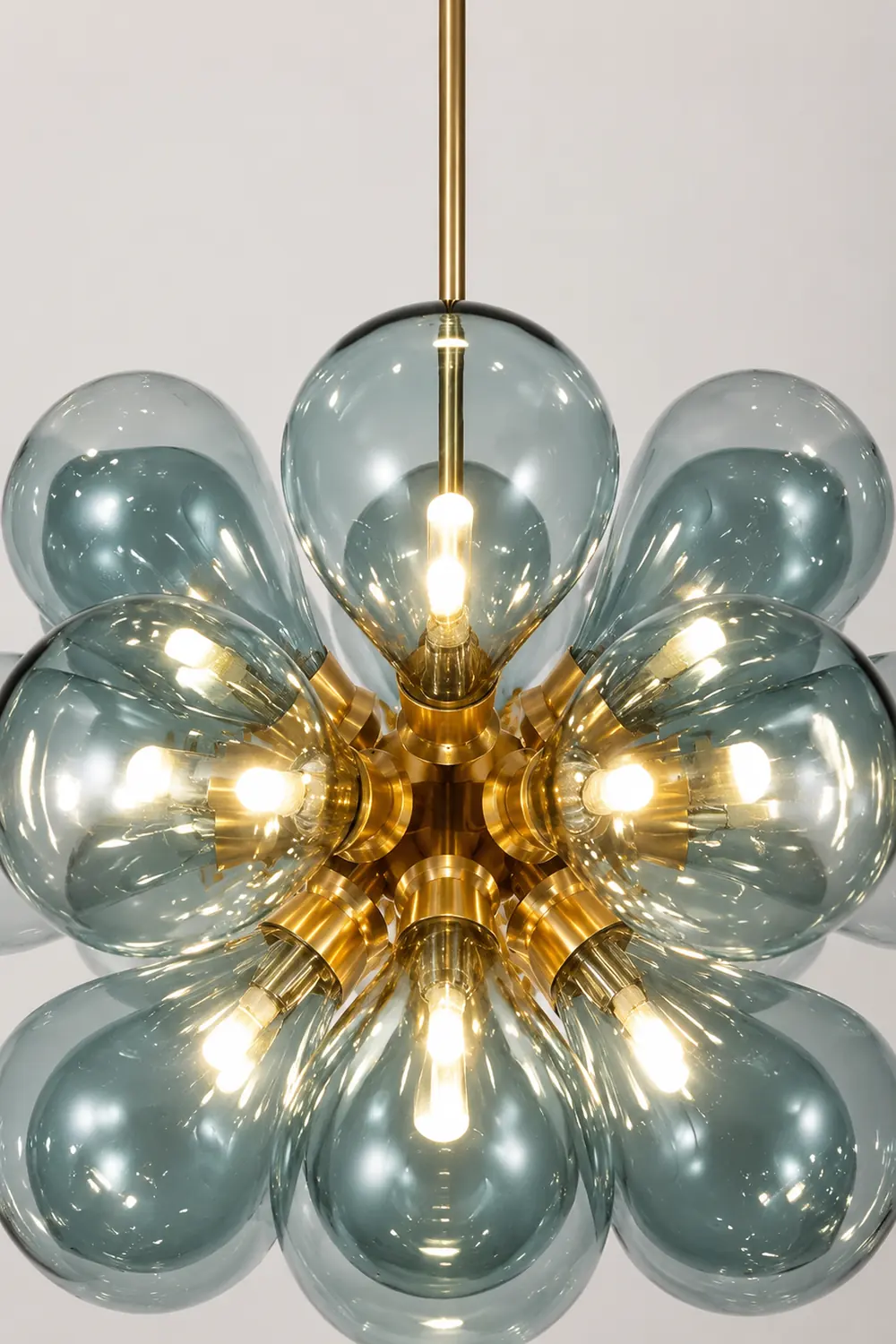 Design Bubble Glass Globe Sputnik Chandelier for Dining Room - Lumpaz