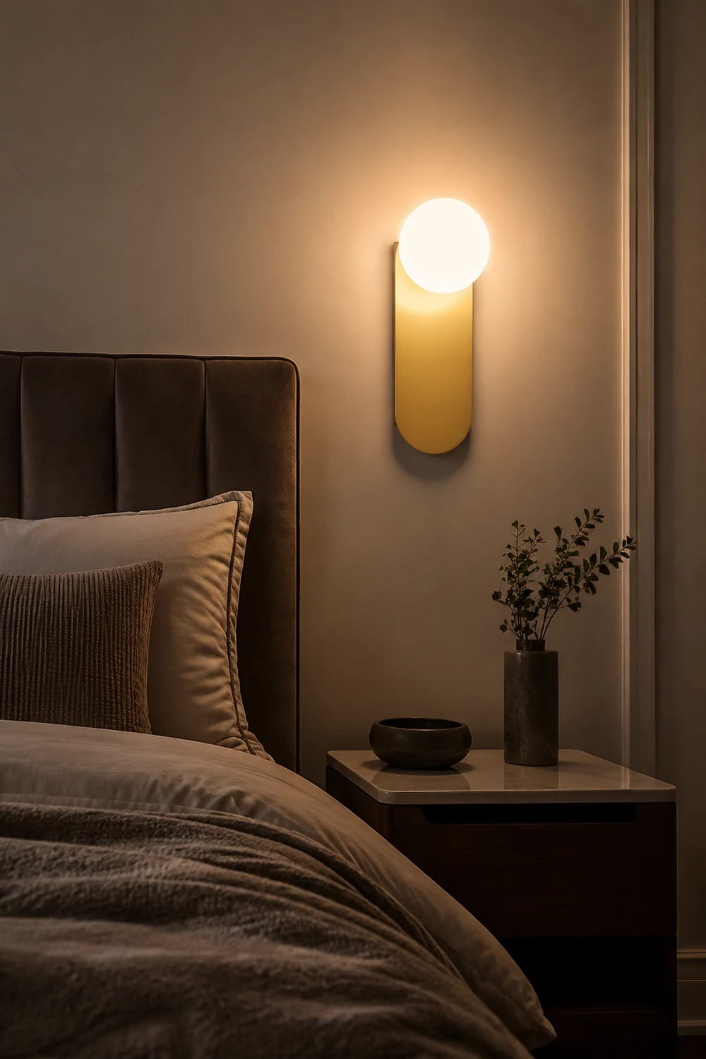 Flat Base Globe Sconce - Lumpaz