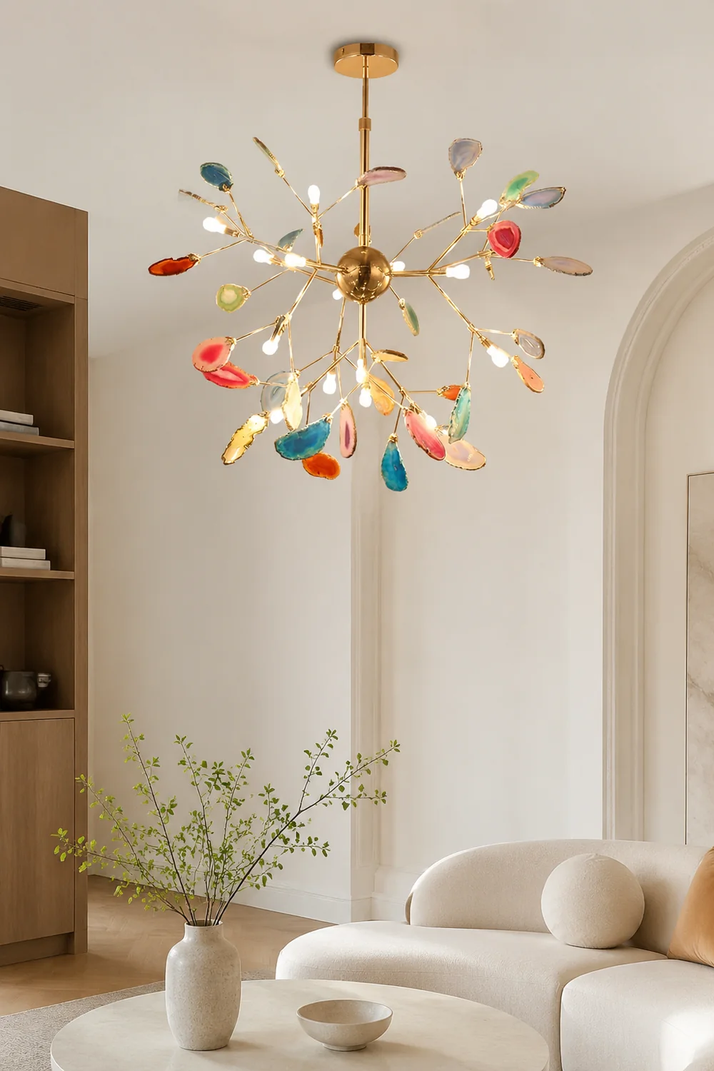 Nordic Creative Light Luxury Agate Stone Chandelier - Lumpaz