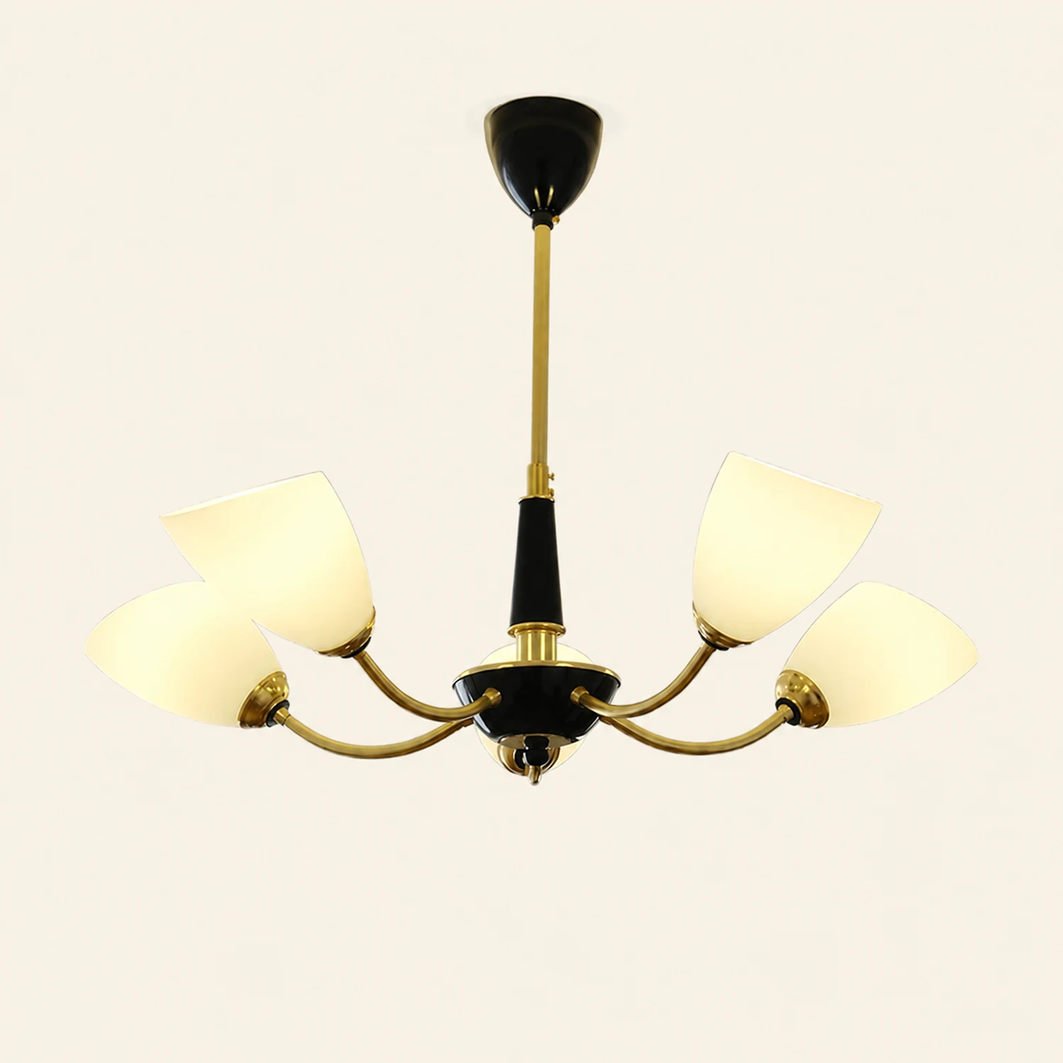Medieval Modern Simple Black Bedroom Chandelier - Lumpaz