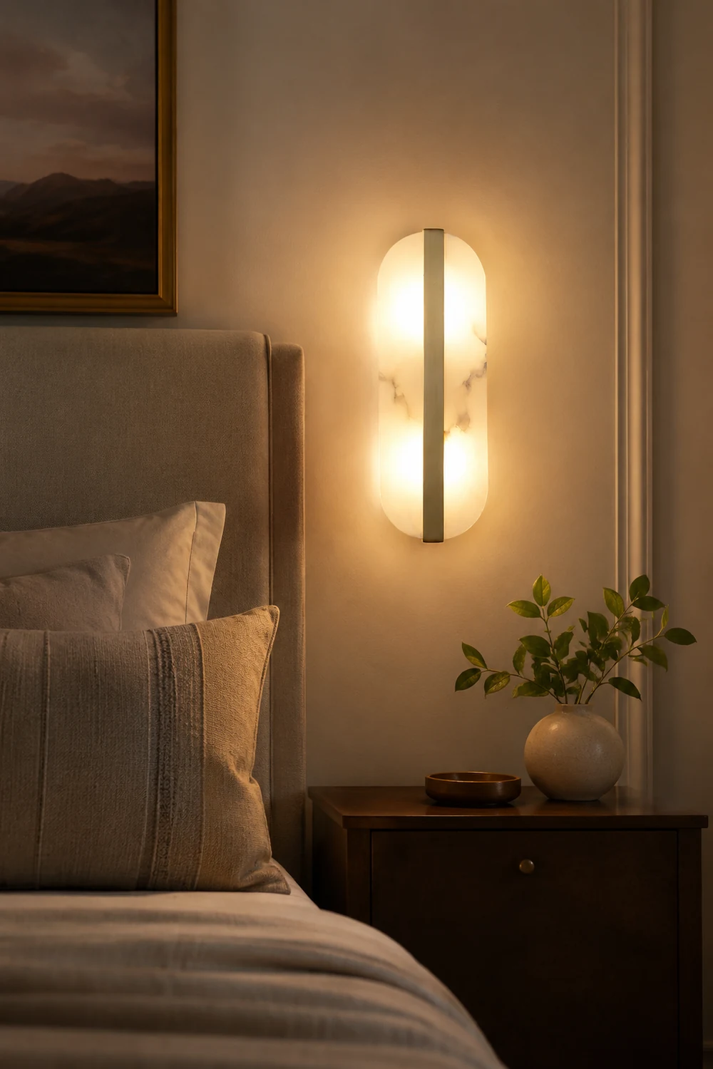 Stone Wall Alabaster LED Sconce - Lumpaz