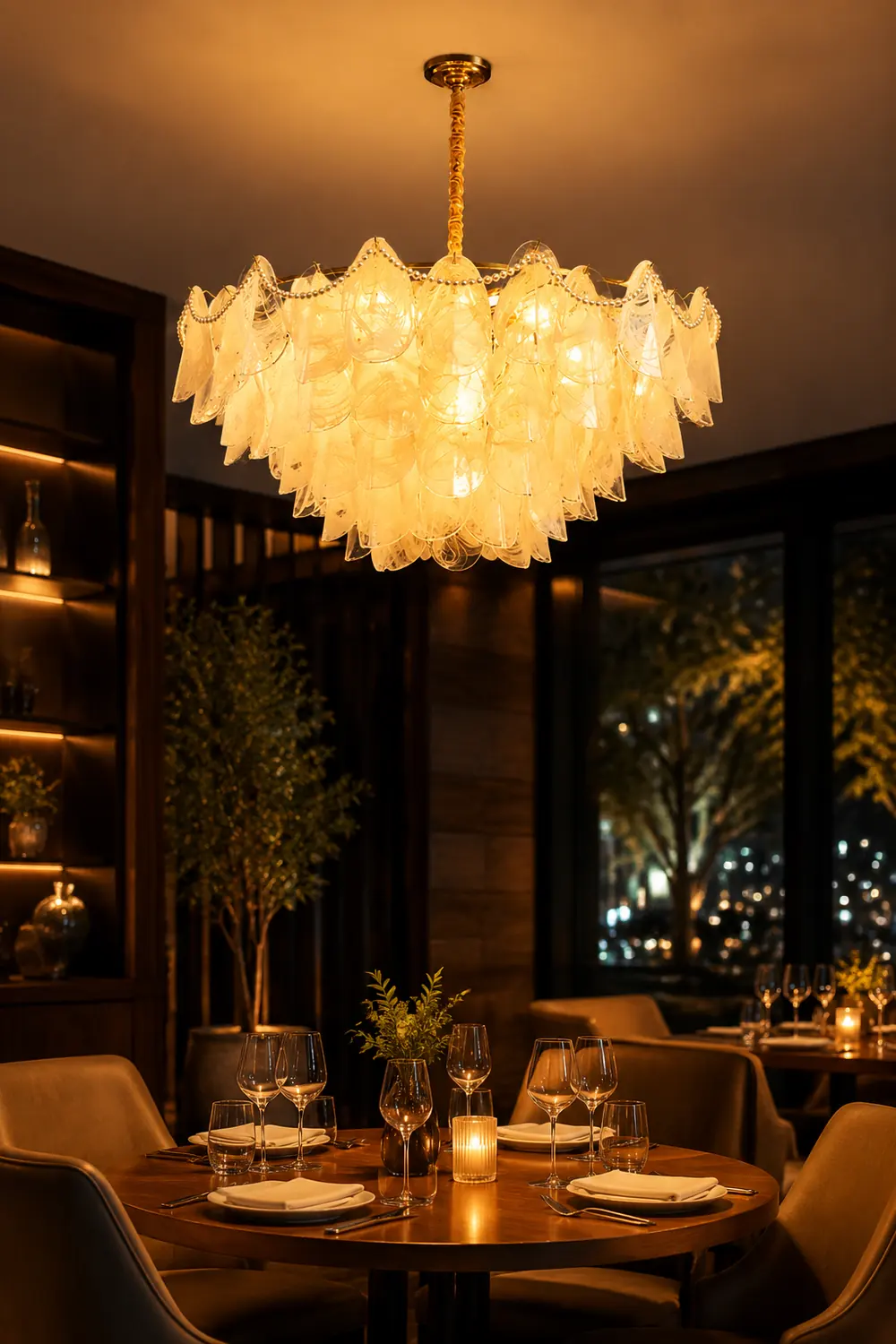 Contemporary Cloud-Inspired Frosted Glass Living Room Chandelier - Lumpaz