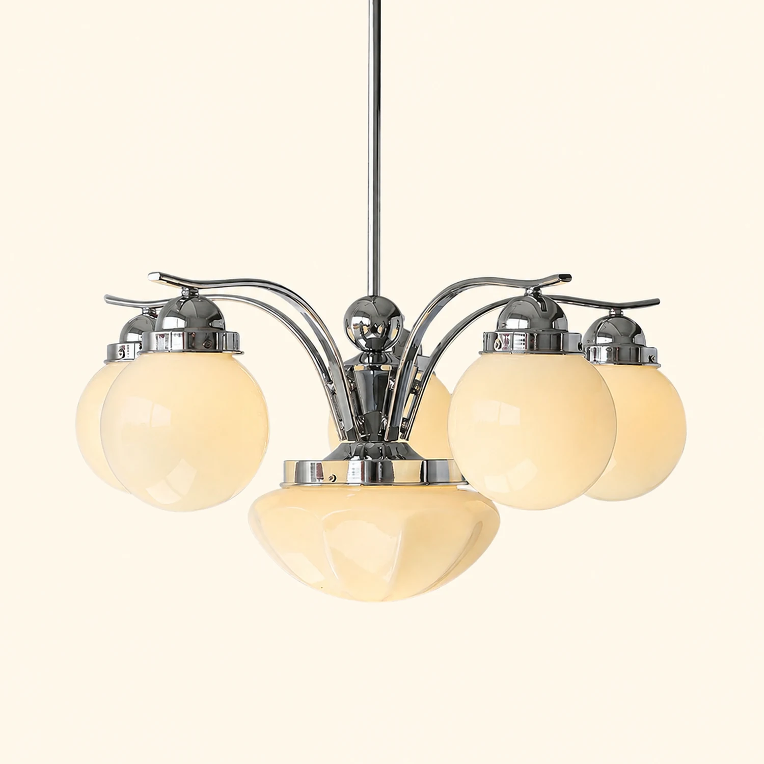 Vintage Ryttenberg Glass Chandelier - Lumpaz
