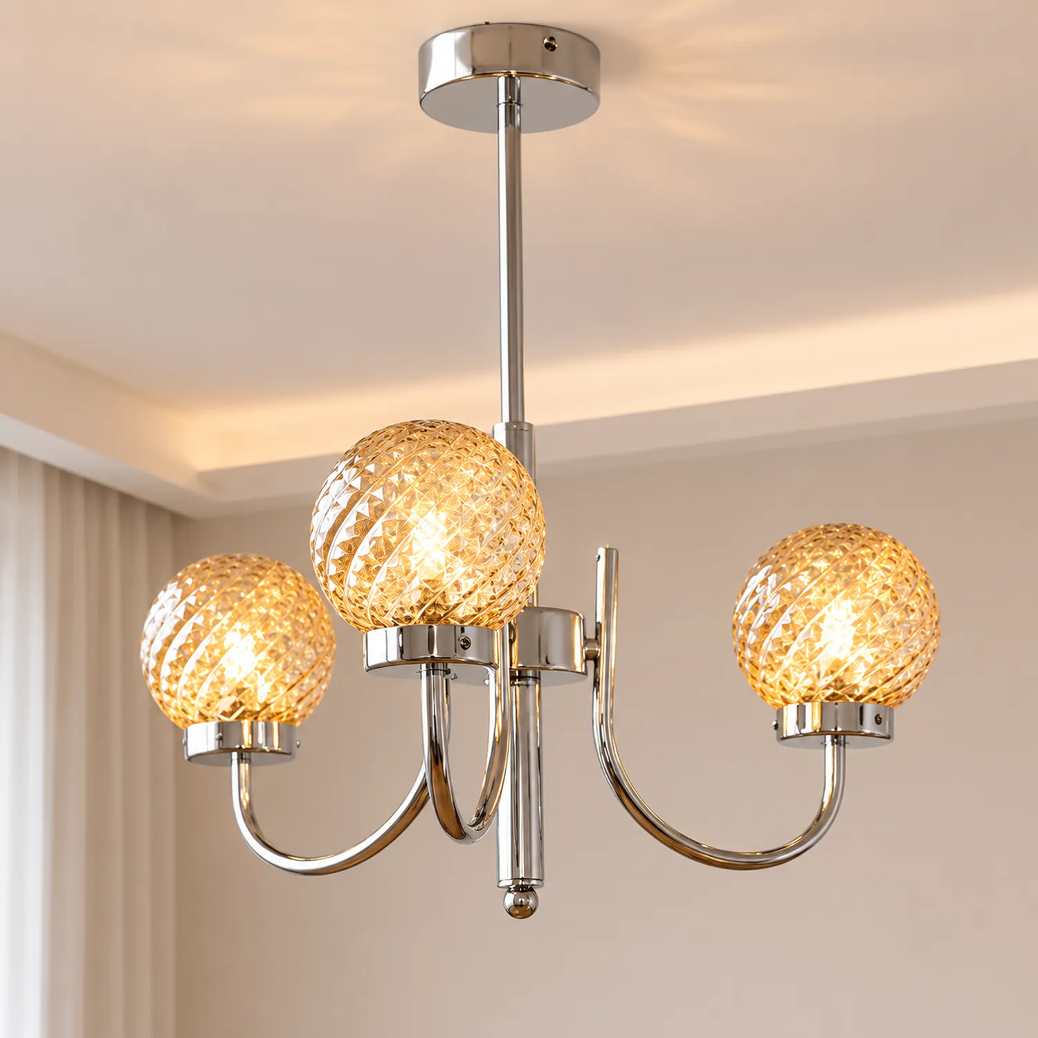 Light Luxury Glass Ball Bedroom Chandeliers - Lumpaz