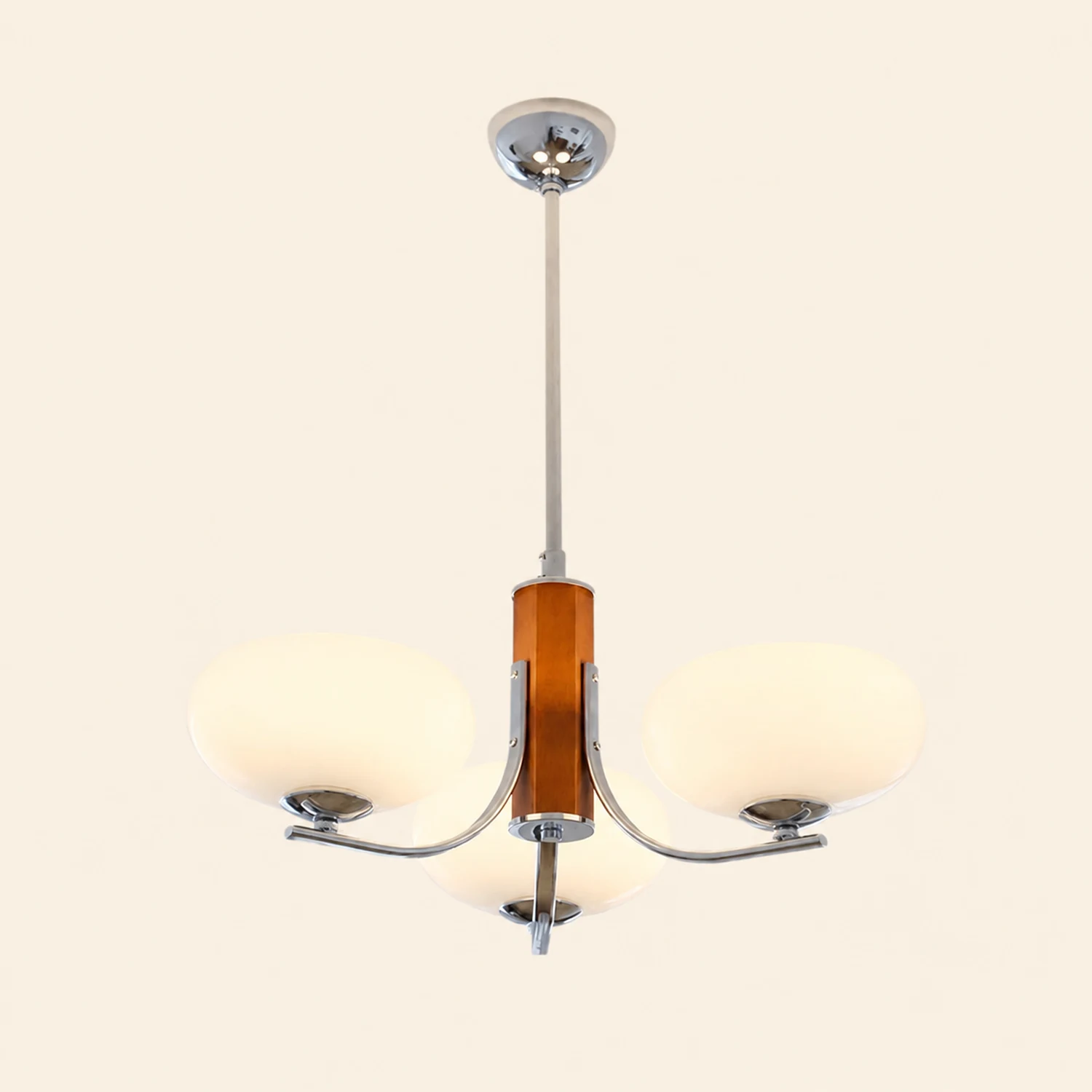 Medieval Bauhaus Solid Wood Chandelier - Lumpaz