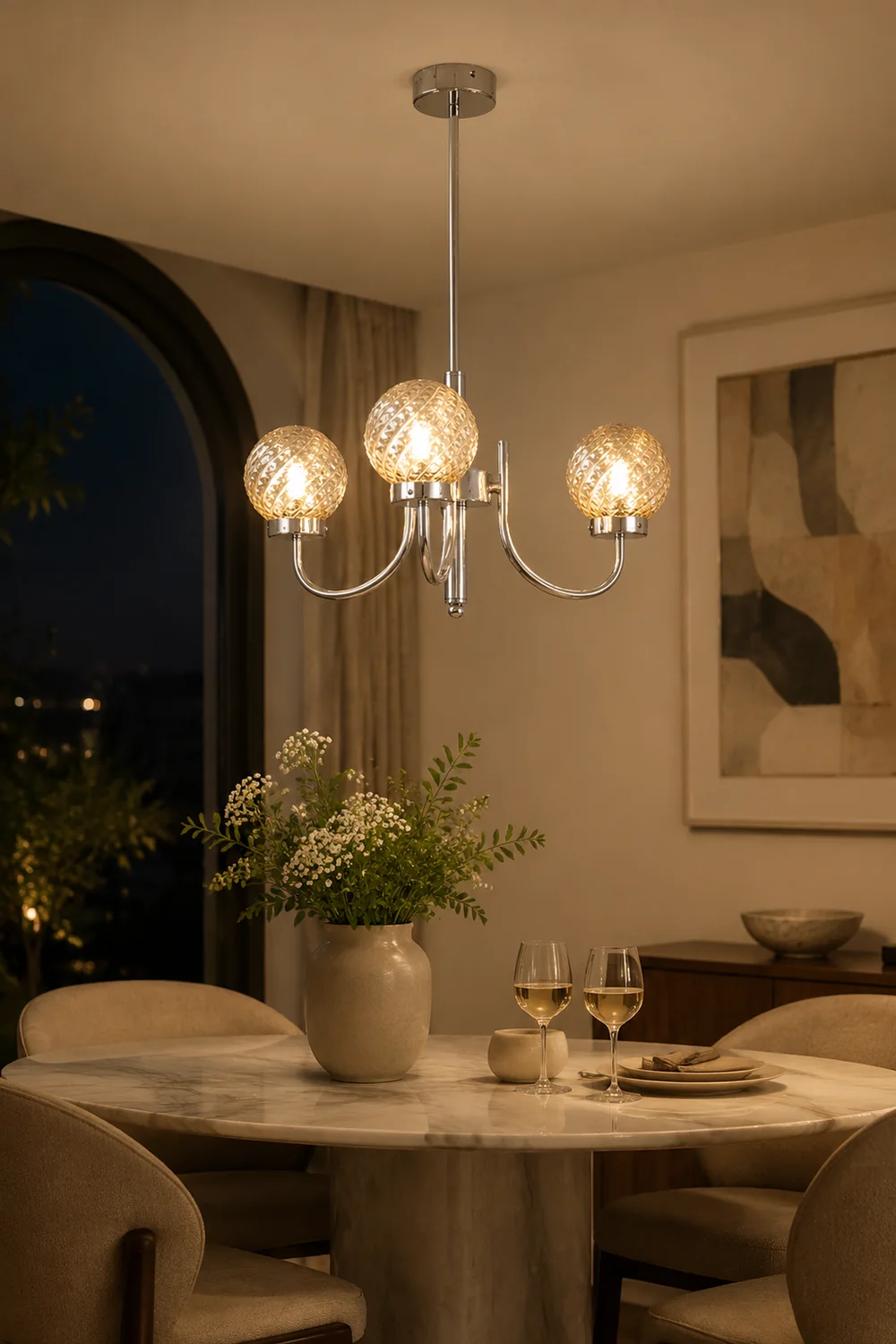 Light Luxury Glass Ball Bedroom Chandeliers - Lumpaz