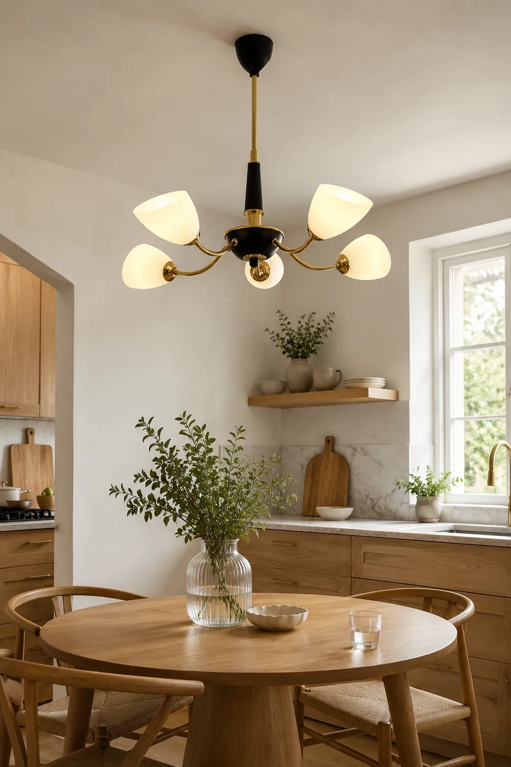 Medieval Modern Simple Black Bedroom Chandelier - Lumpaz