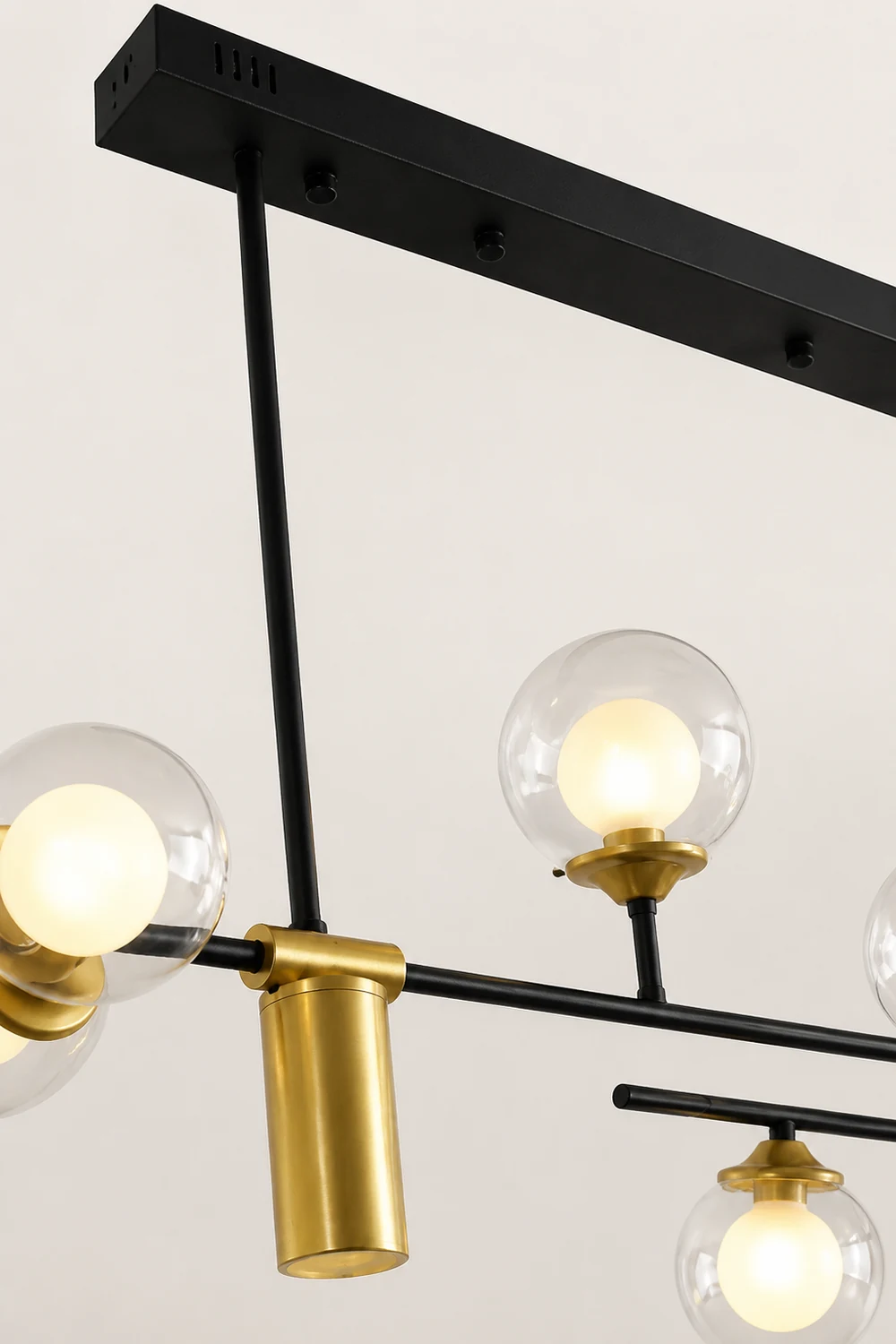 Brass Contemporary LED Chandelier Sputnik Chandelier 7-Light - Lumpaz