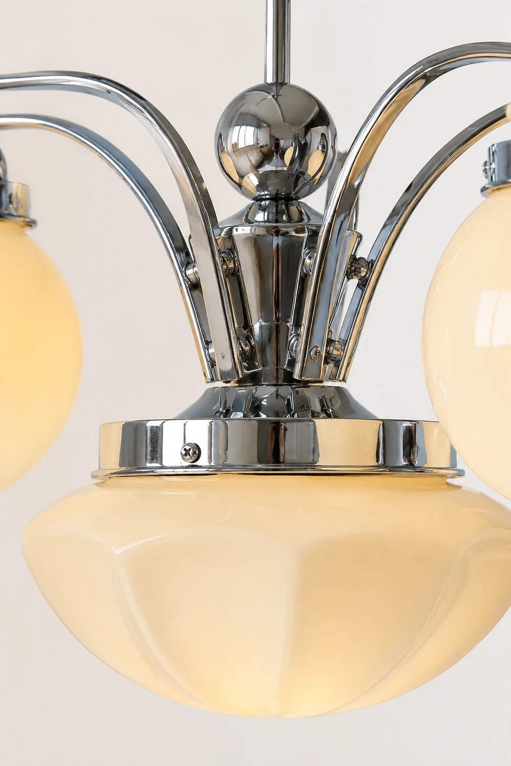 Vintage Ryttenberg Glass Chandelier - Lumpaz