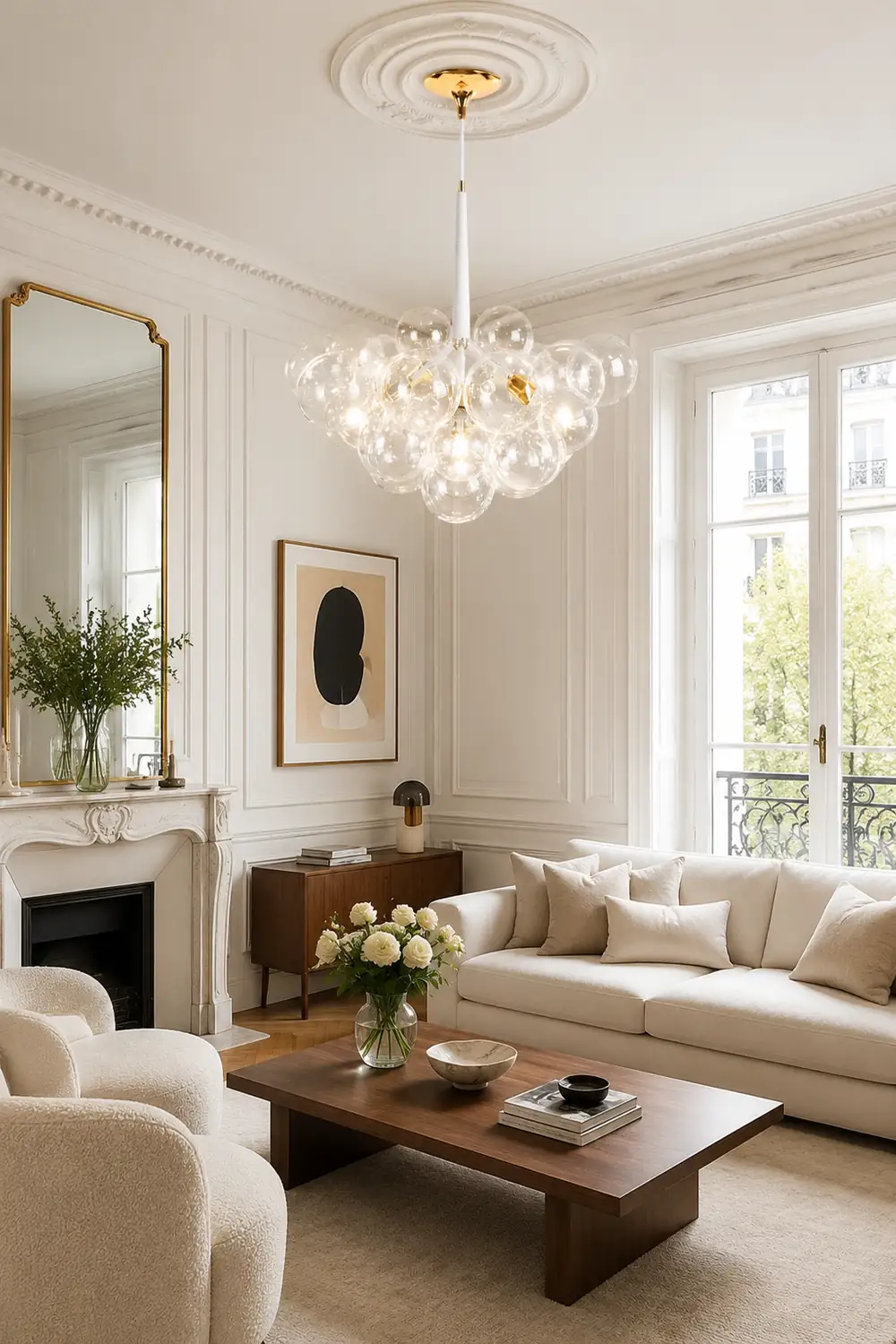 Large Glass Bubble Chandelier for Living Room - Lumpaz